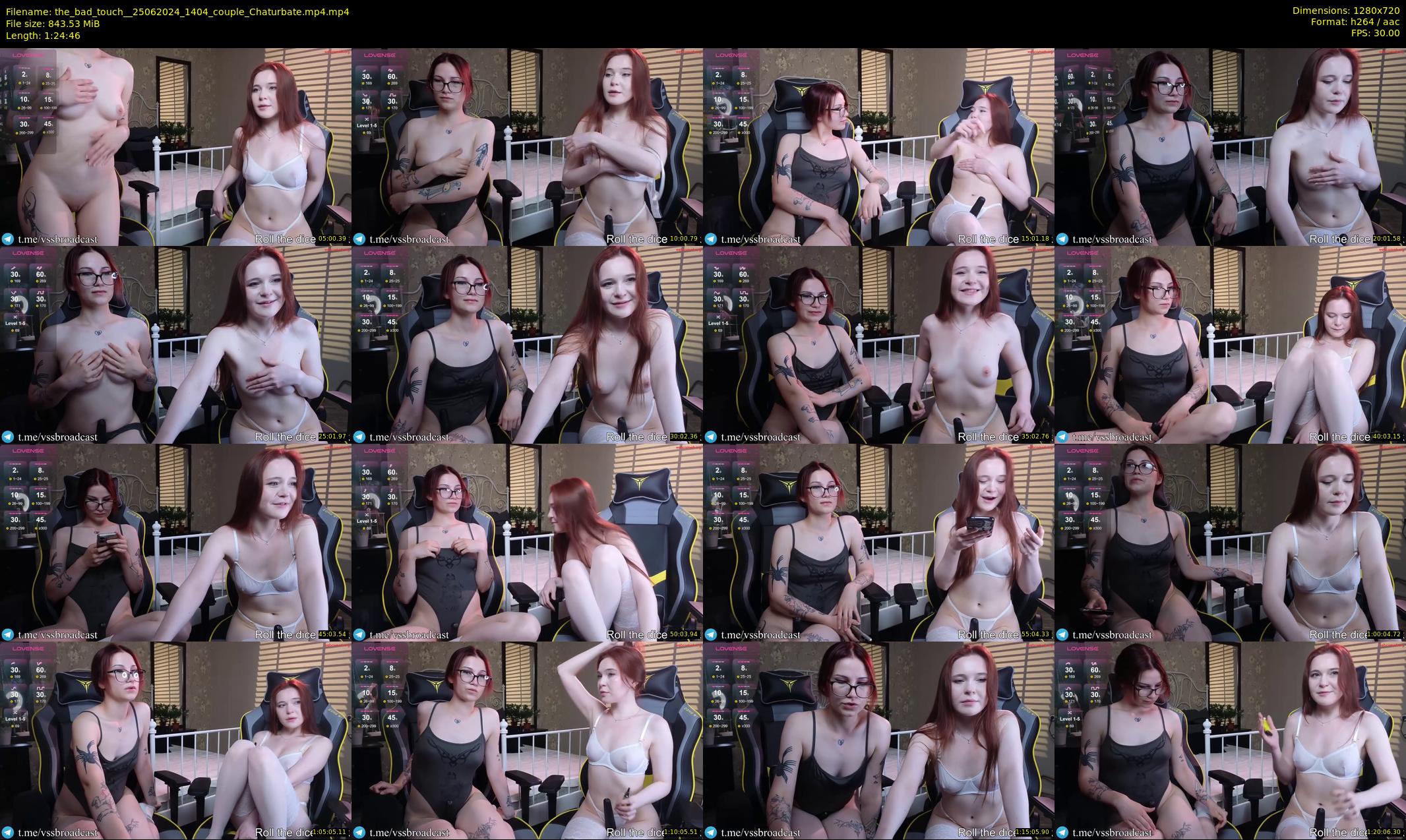 the_bad_touch_ — 85 minute Chaturbate couple cam show recording, 720p, Jun 25, 2024