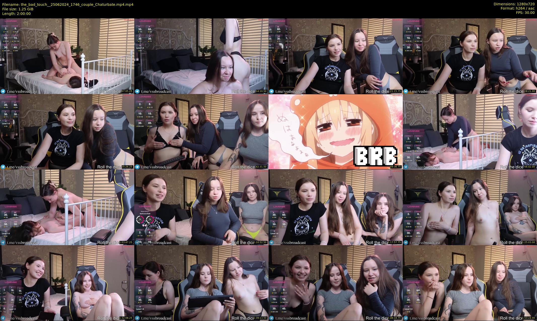 the_bad_touch_ — 120 minute Chaturbate couple cam show recording, 720p, Jun 25, 2024
