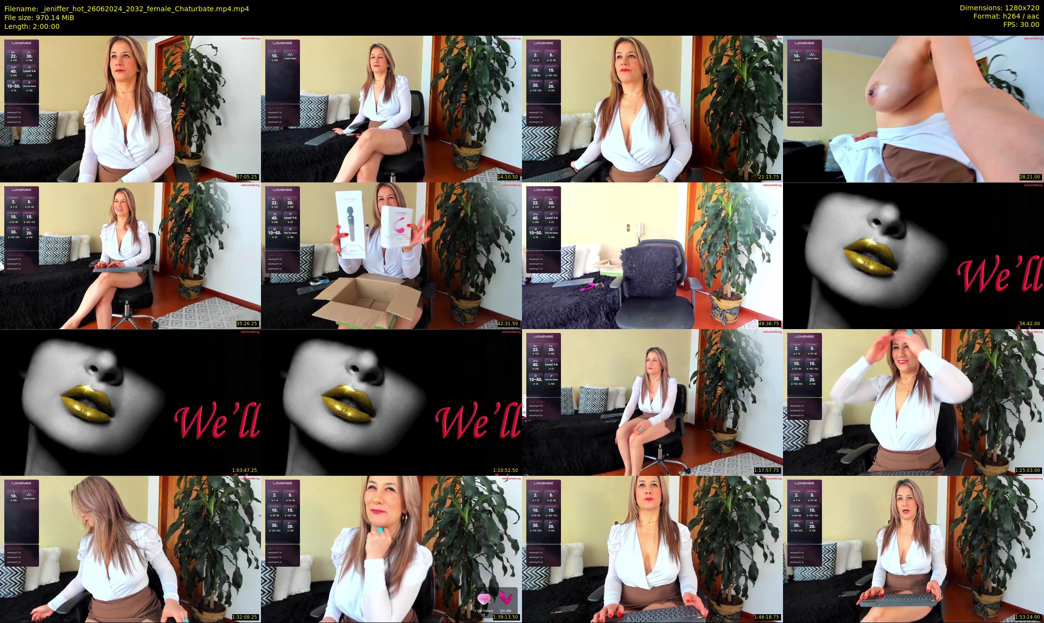 _jeniffer_hot — 120 minute Chaturbate female cam show recording, 720p, Jun 26, 2024