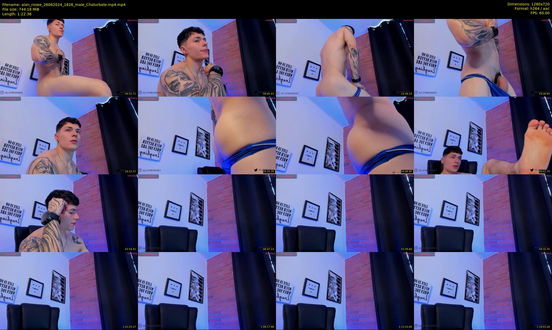 alan_rosee — 83 minute Chaturbate male cam show recording, 720p, Jun 26, 2024