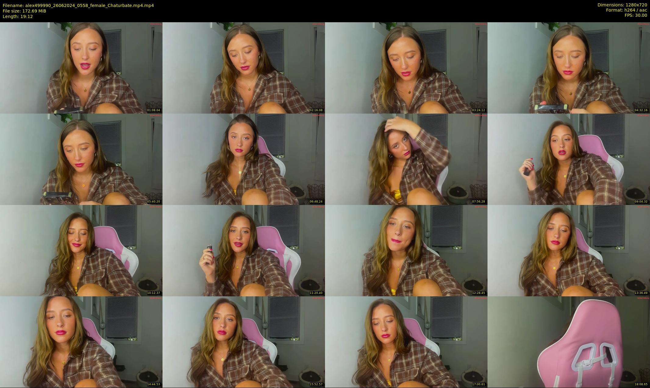 alex499990 — 20 minute Chaturbate female cam show recording, 720p, Jun 26, 2024