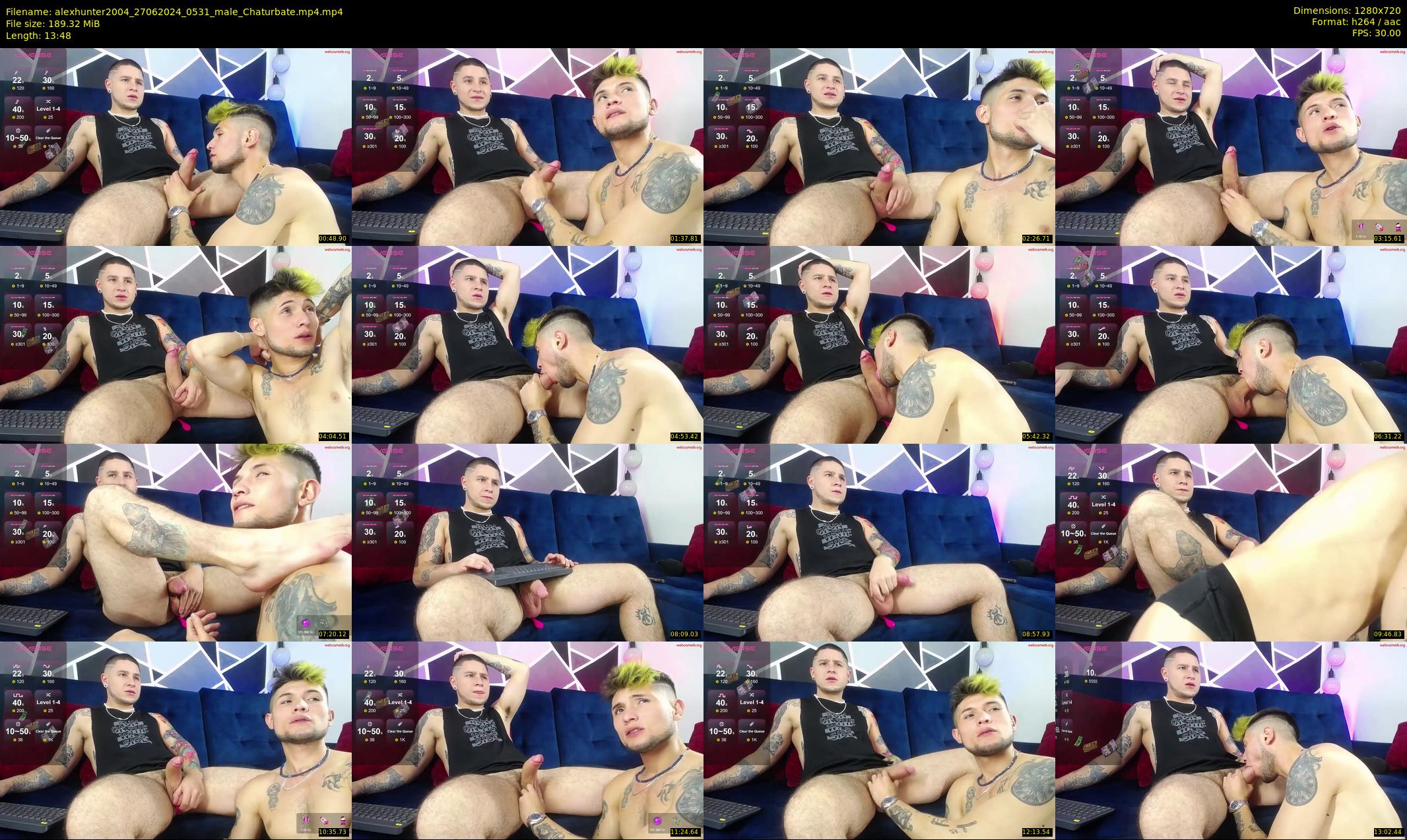 alexhunter2004 — 14 minute Chaturbate male cam show recording, 720p, Jun 27, 2024