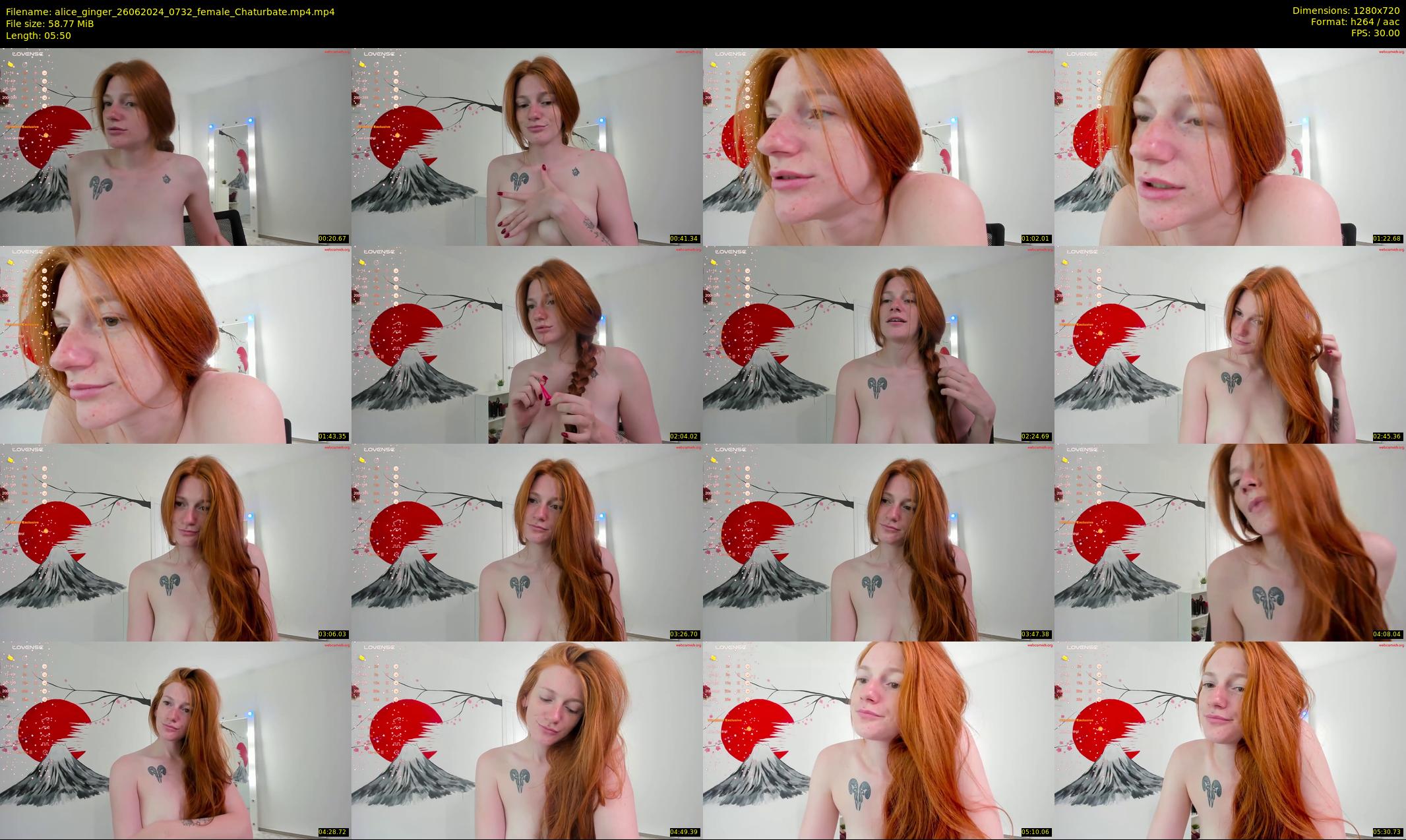 alice_ginger — 6 minute Chaturbate female cam show recording, 720p, Jun 26, 2024
