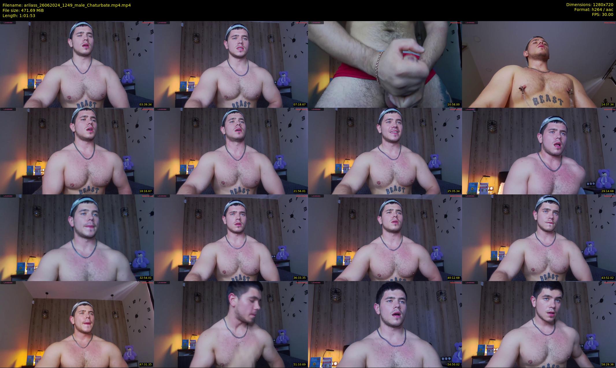 arilass — 62 minute Chaturbate male cam show recording, 720p, Jun 26, 2024