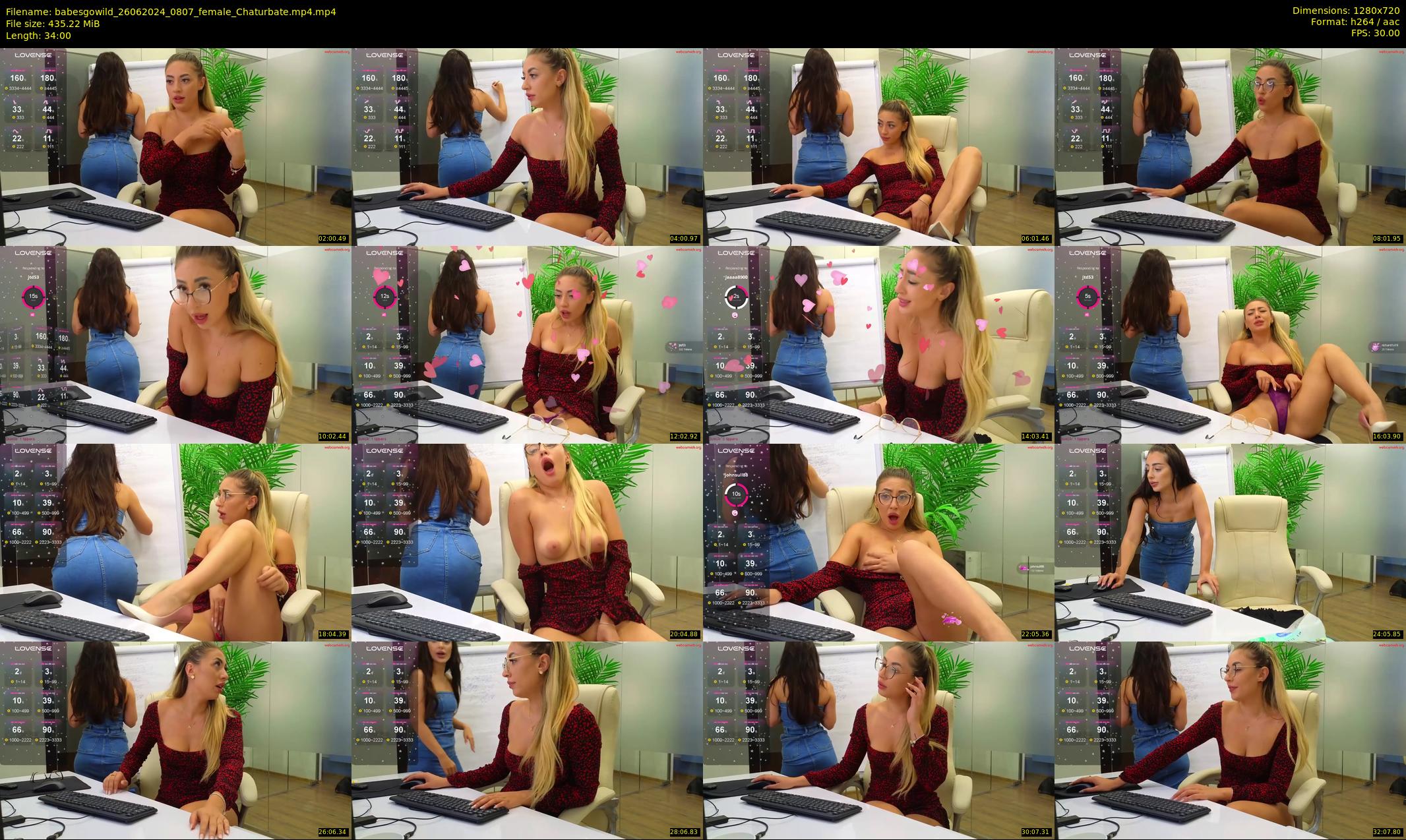 babesgowild — 34 minute Chaturbate couple cam show recording, 720p, Jun 26, 2024