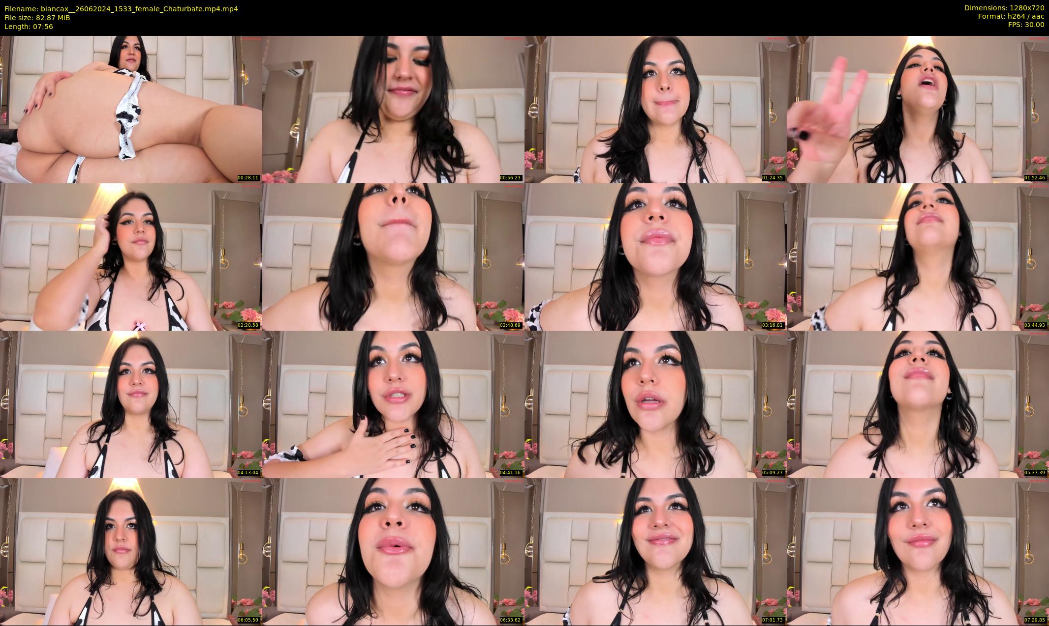 biancax_ — 8 minute Chaturbate female cam show recording, 720p, Jun 26, 2024