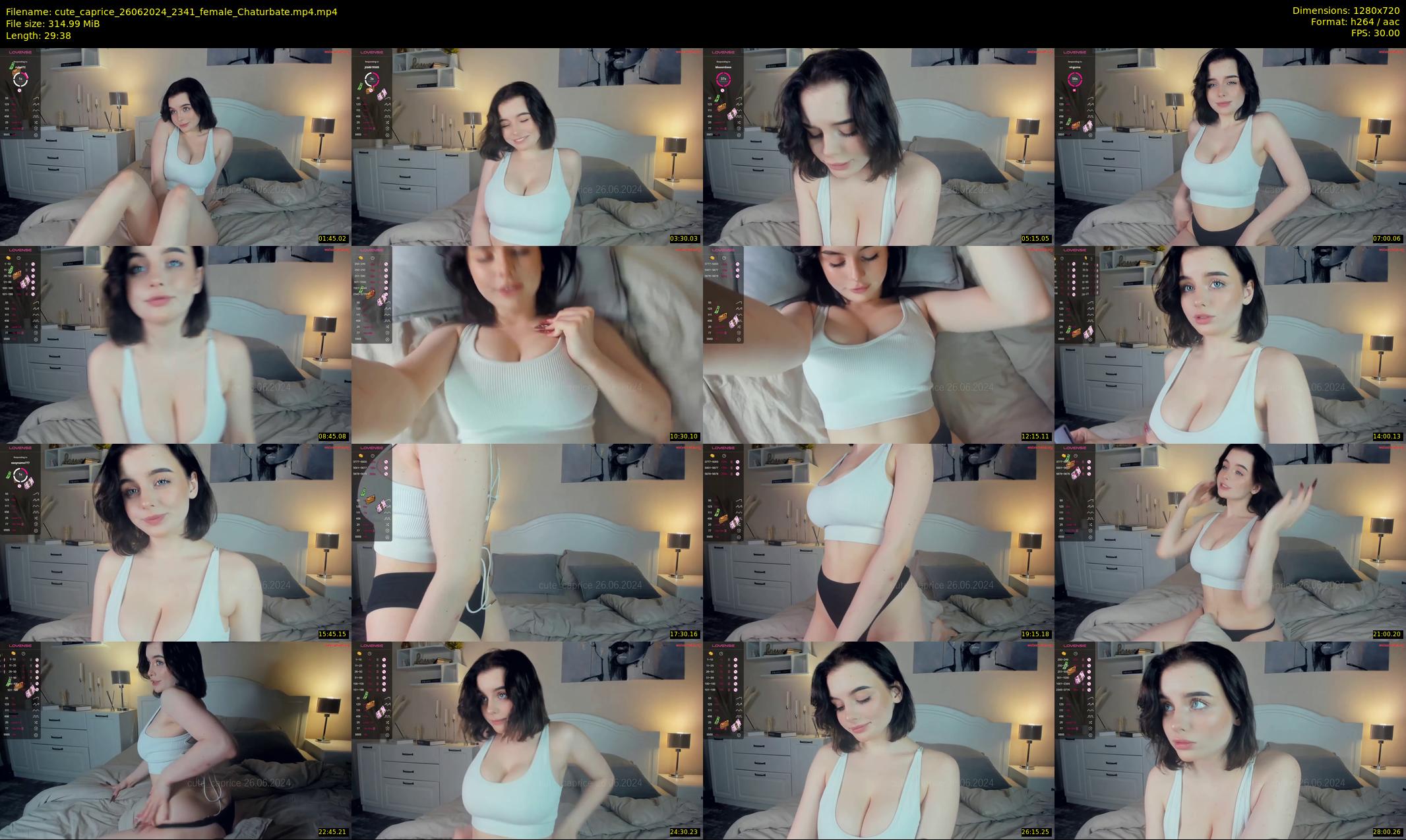 cute_caprice — 30 minute Chaturbate female cam show recording, 720p, Jun 26, 2024