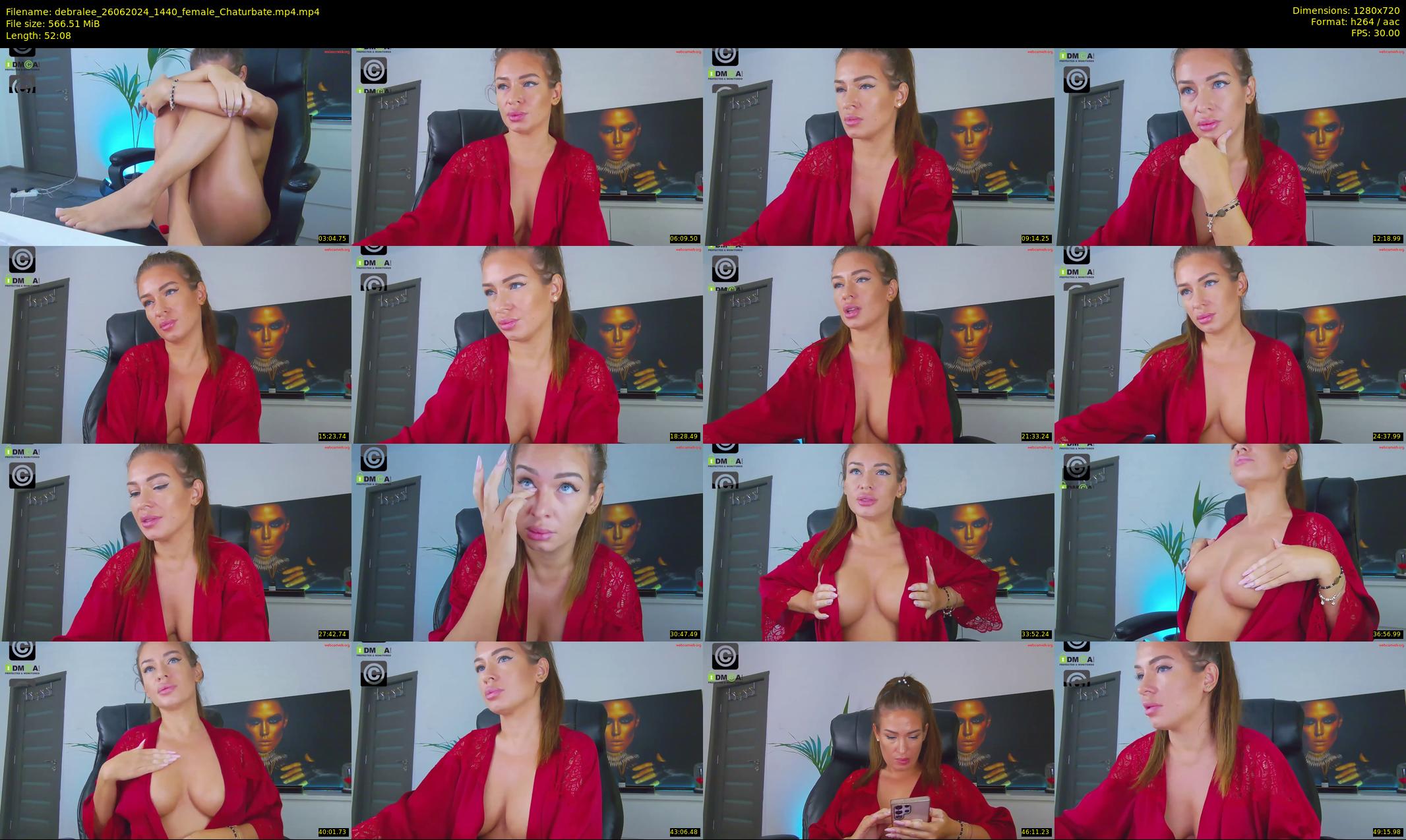 debralee — 53 minute Chaturbate female cam show recording, 720p, Jun 26, 2024