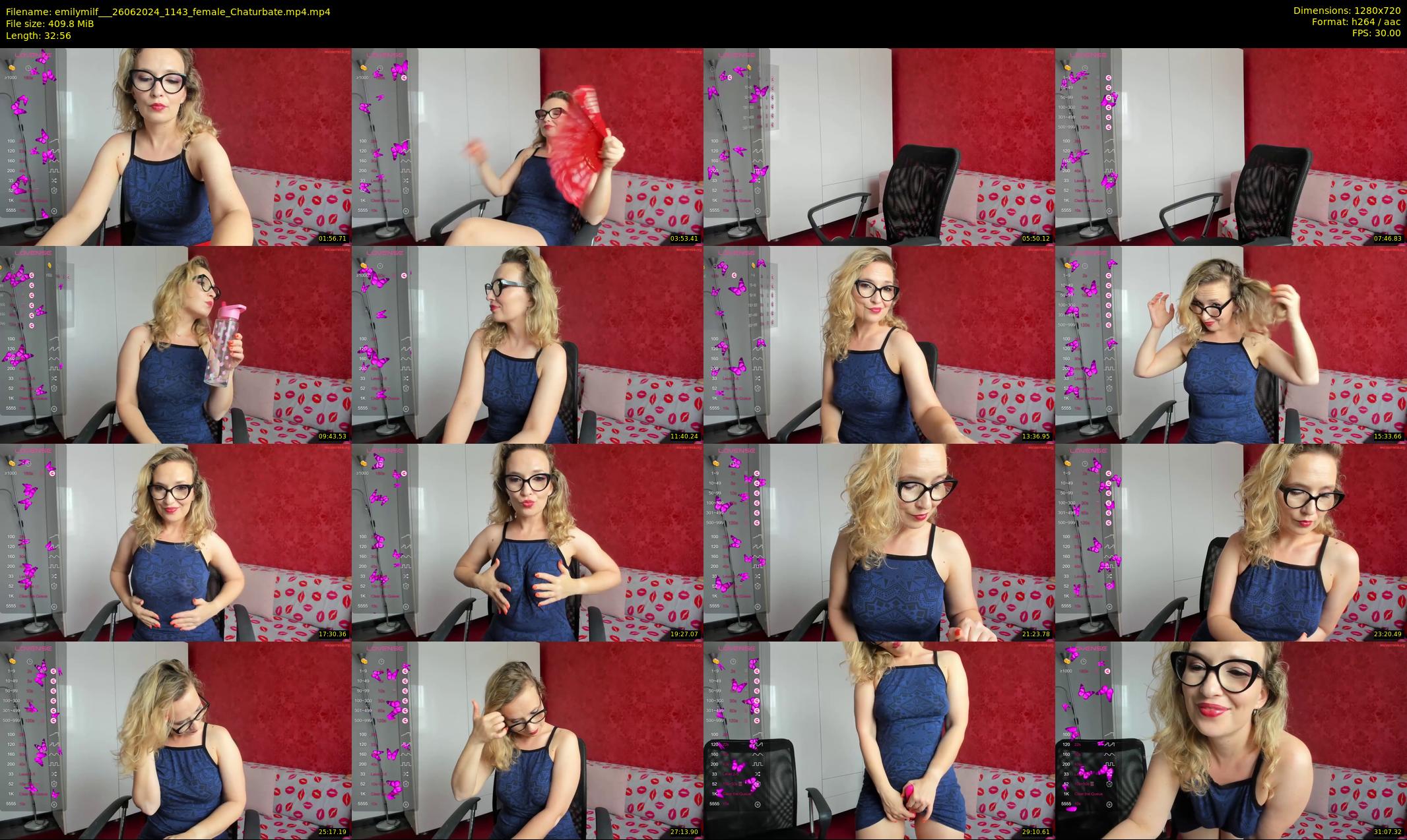 emilymilf__ — 33 minute Chaturbate female cam show recording, 720p, Jun 26, 2024