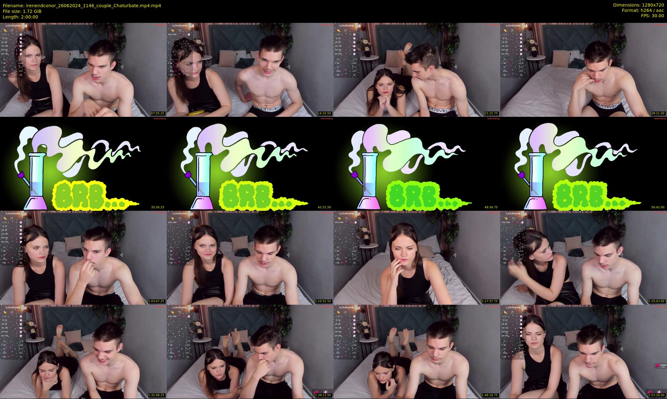 irenendconor — 120 minute Chaturbate couple cam show recording, 720p, Jun 26, 2024