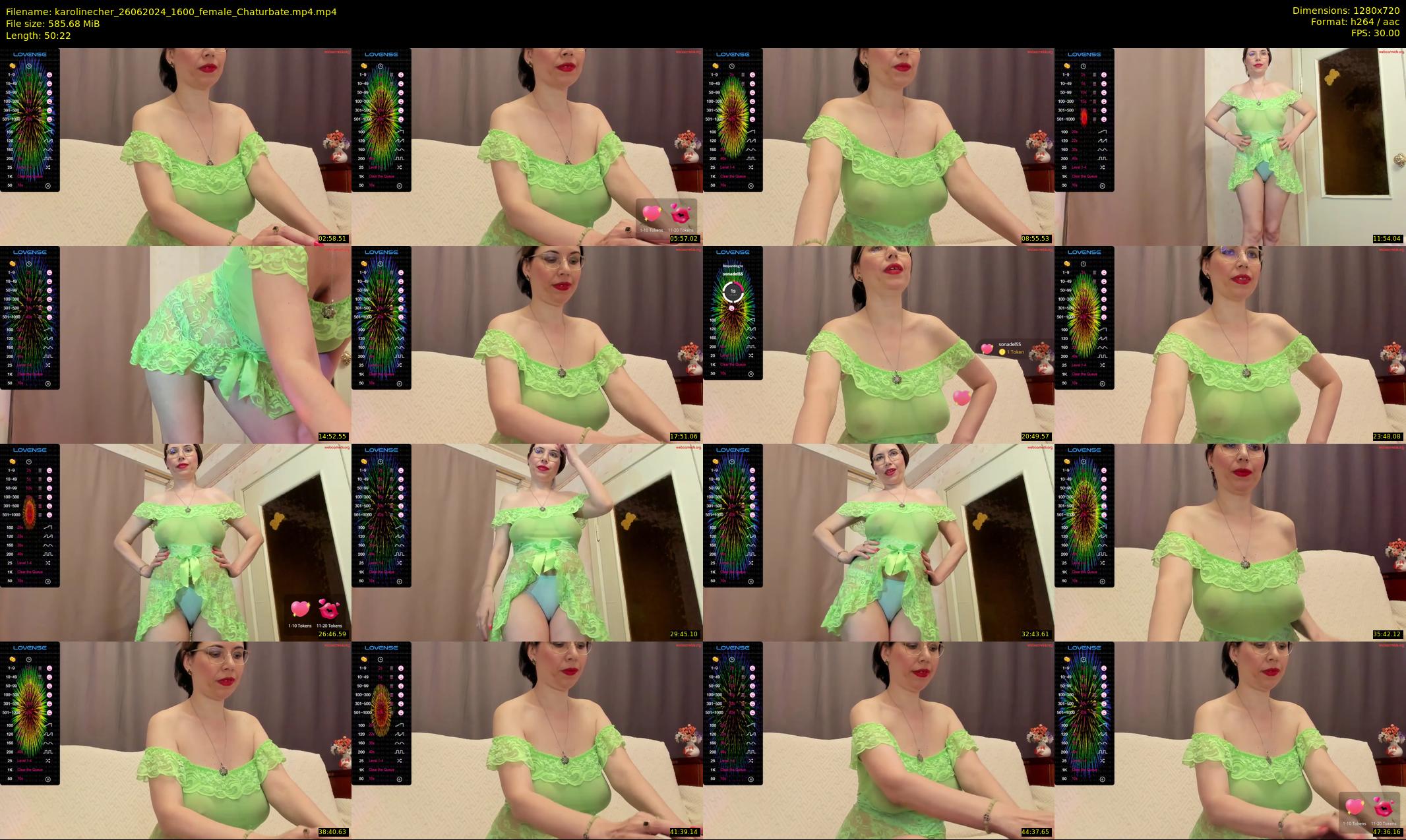 karolinecher — 51 minute Chaturbate female cam show recording, 720p, Jun 26, 2024