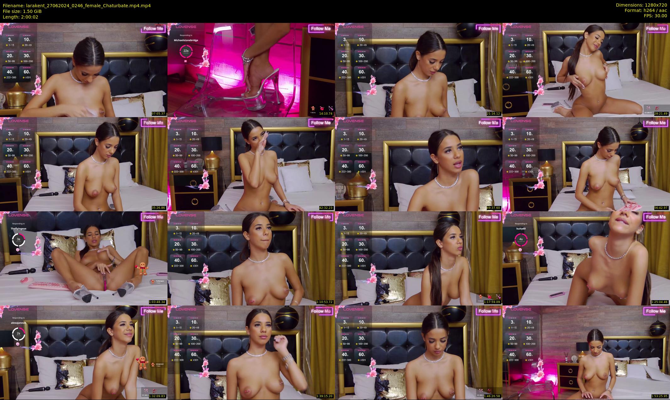 larakent — 121 minute Chaturbate female cam show recording, 720p, Jun 27, 2024