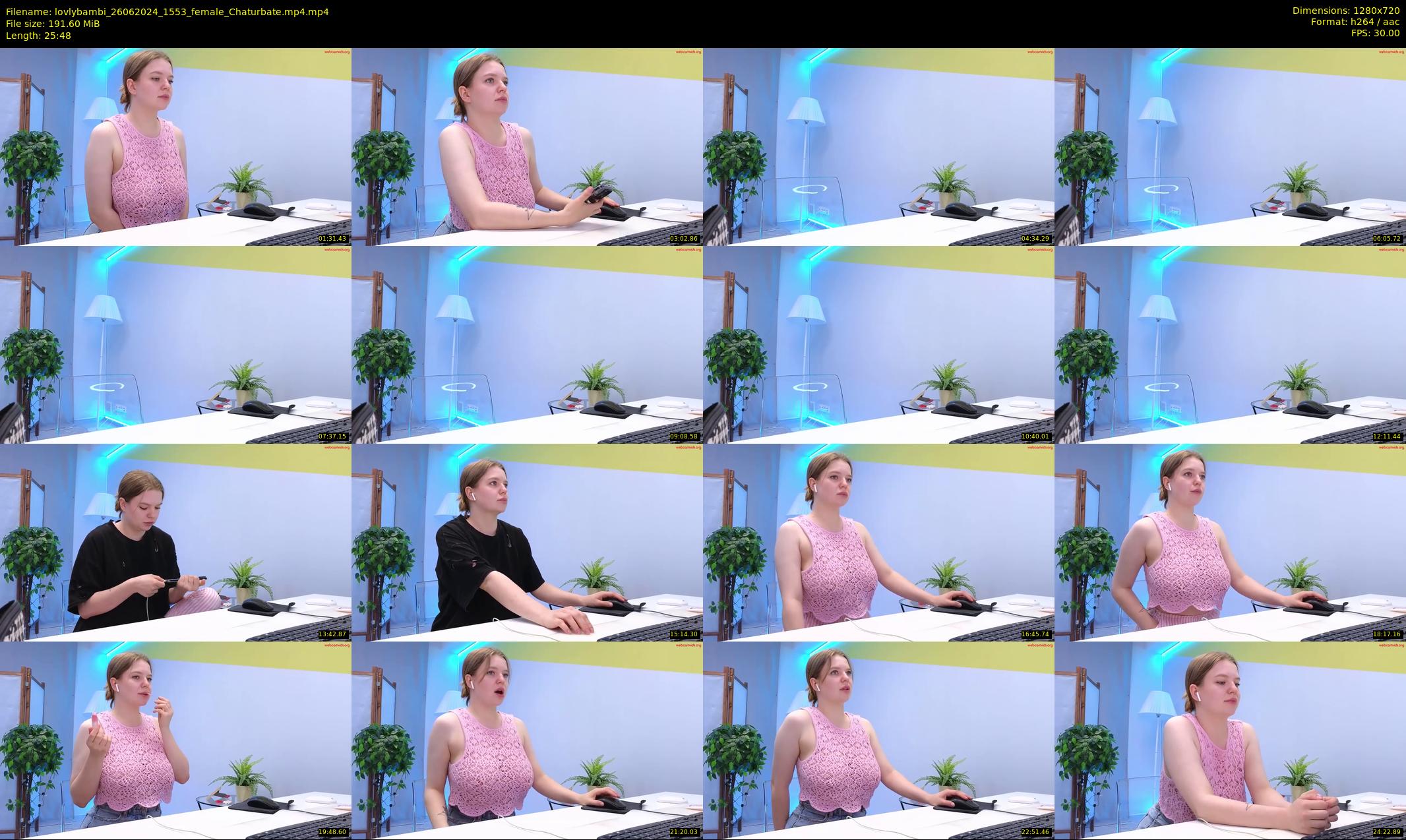 lovlybambi — 26 minute Chaturbate female cam show recording, 720p, Jun 26, 2024