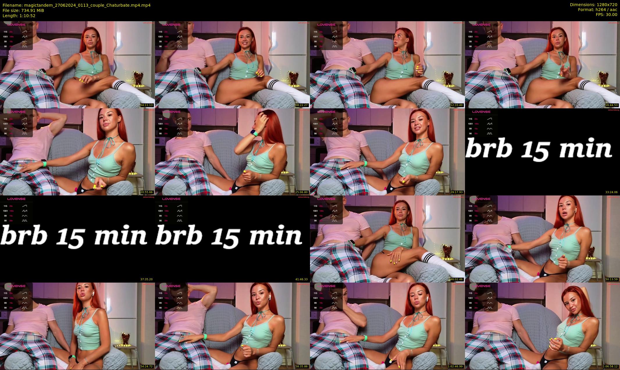 magictandem — 71 minute Chaturbate couple cam show recording, 720p, Jun 27, 2024