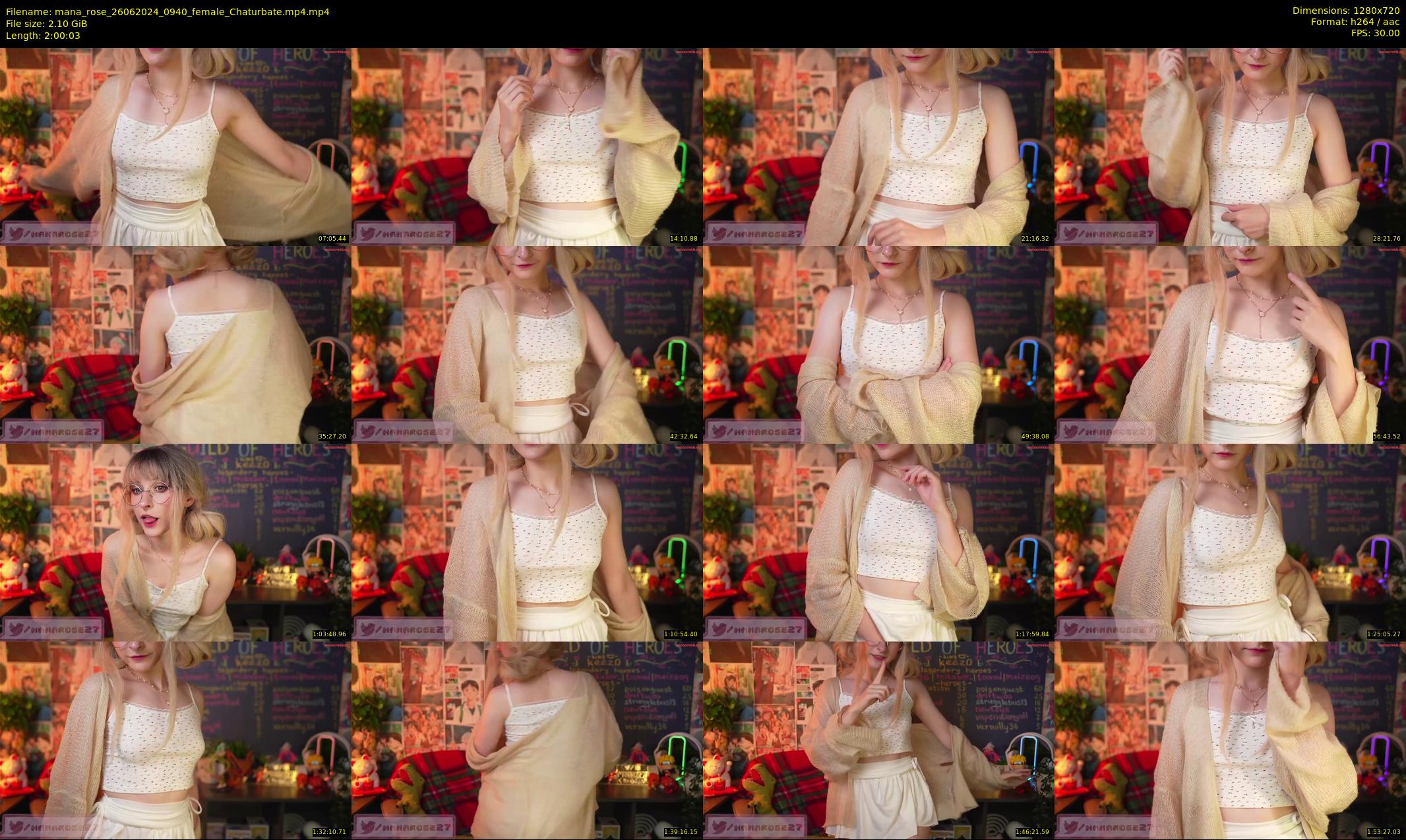 mana_rose — 121 minute Chaturbate female cam show recording, 720p, Jun 26, 2024