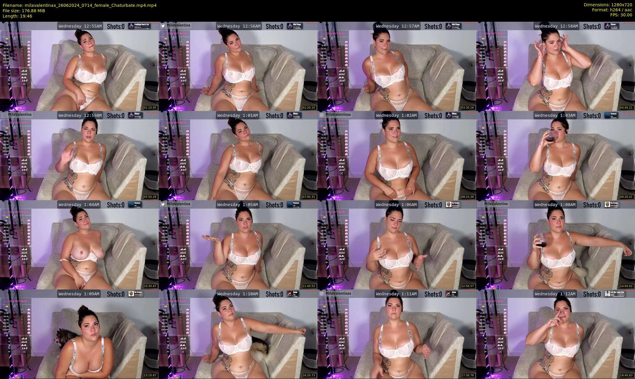 milavalentinax — 20 minute Chaturbate female cam show recording, 720p, Jun 26, 2024