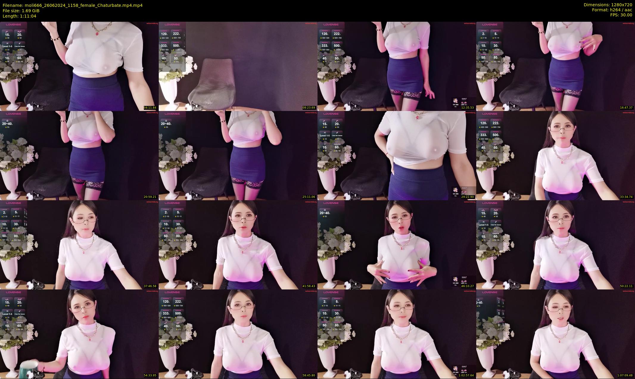 moli666 — 72 minute Chaturbate female cam show recording, 720p, Jun 26, 2024