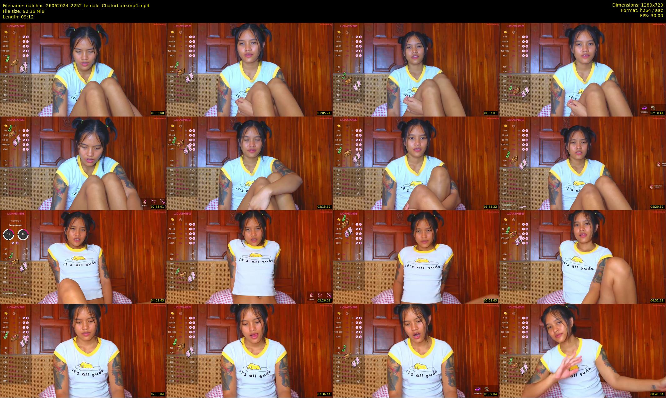 natchac — 10 minute Chaturbate female cam show recording, 720p, Jun 26, 2024