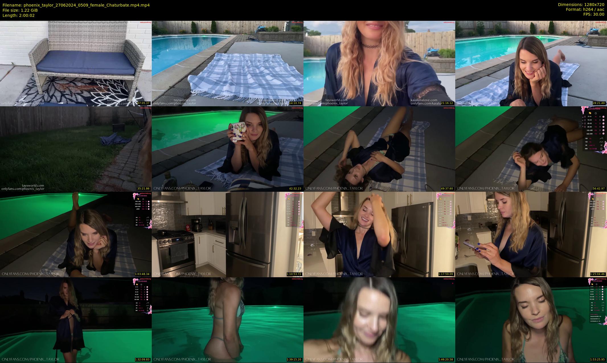 phoenix_taylor — 121 minute Chaturbate female cam show recording, 720p, Jun 27, 2024