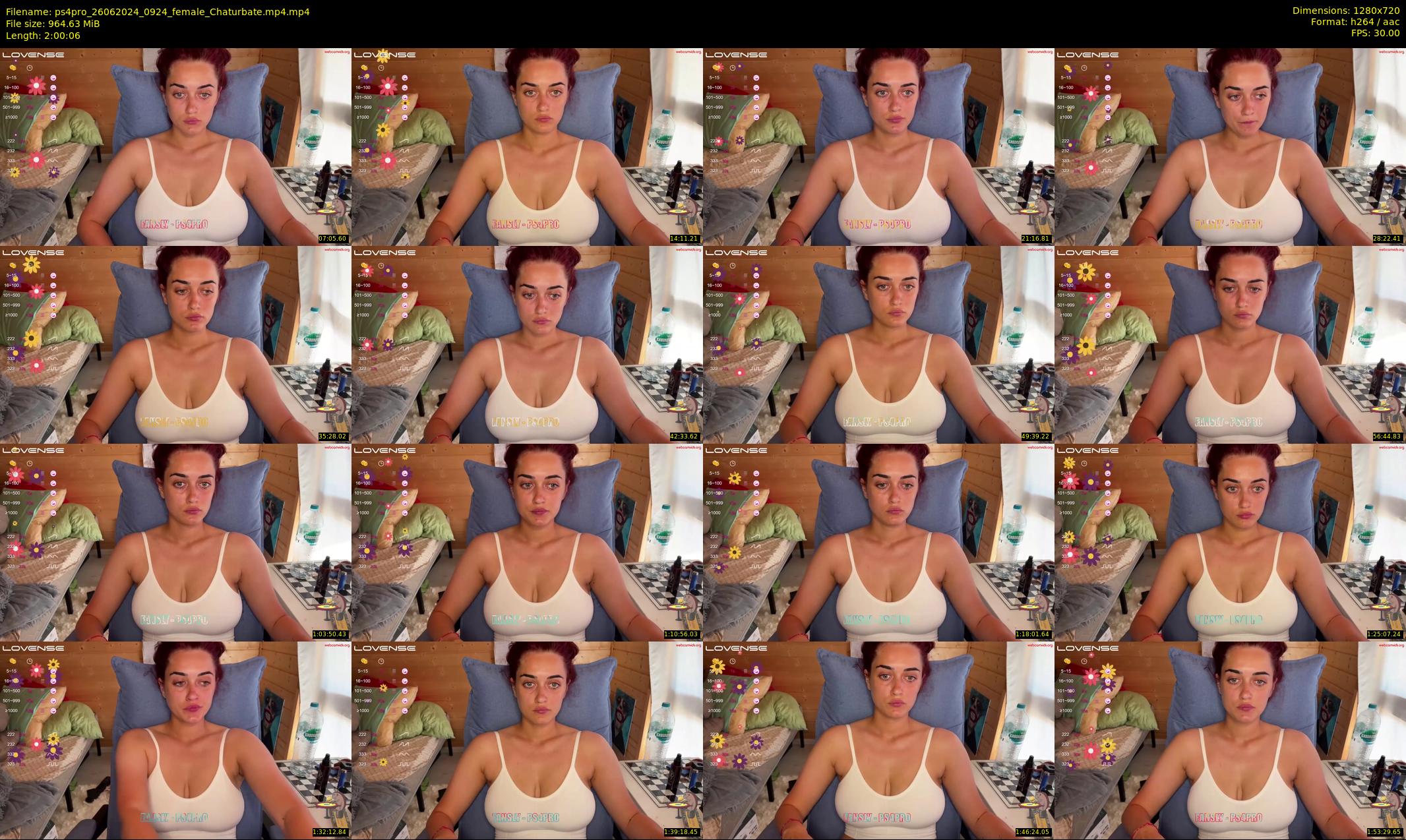 ps4pro — 121 minute Chaturbate female cam show recording, 720p, Jun 26, 2024