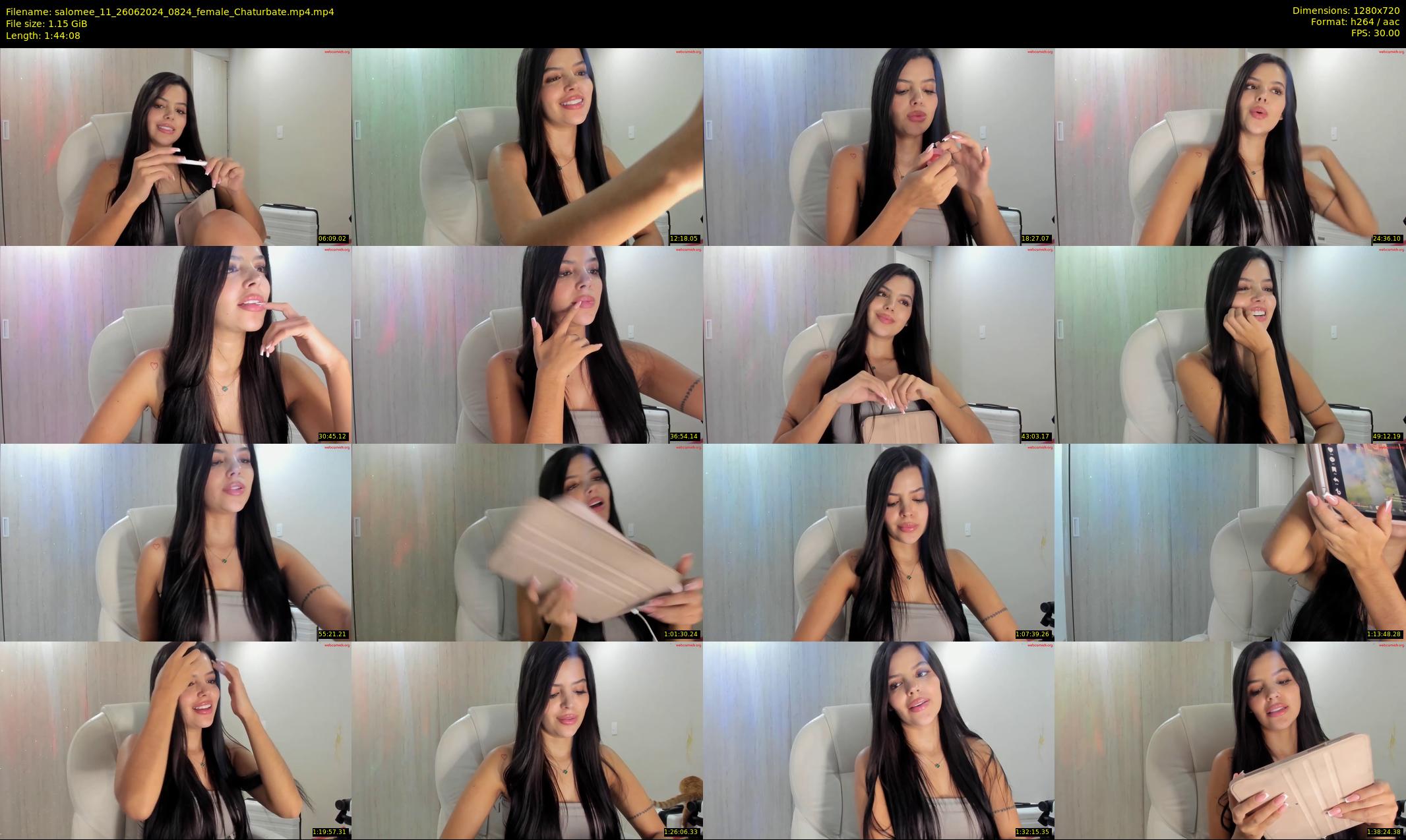 salomee_11 — 105 minute Chaturbate female cam show recording, 720p, Jun 26, 2024