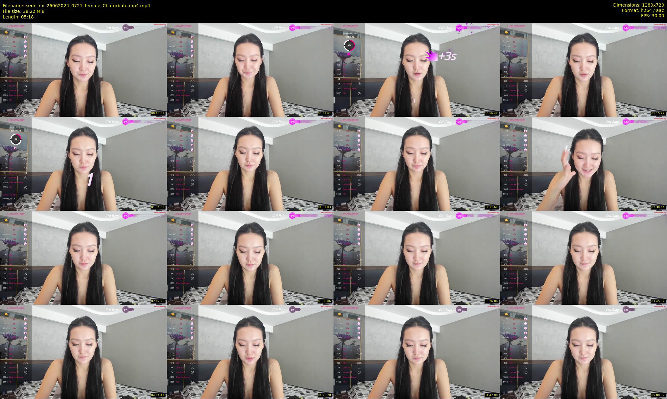seon_mi — 6 minute Chaturbate female cam show recording, 720p, Jun 26, 2024