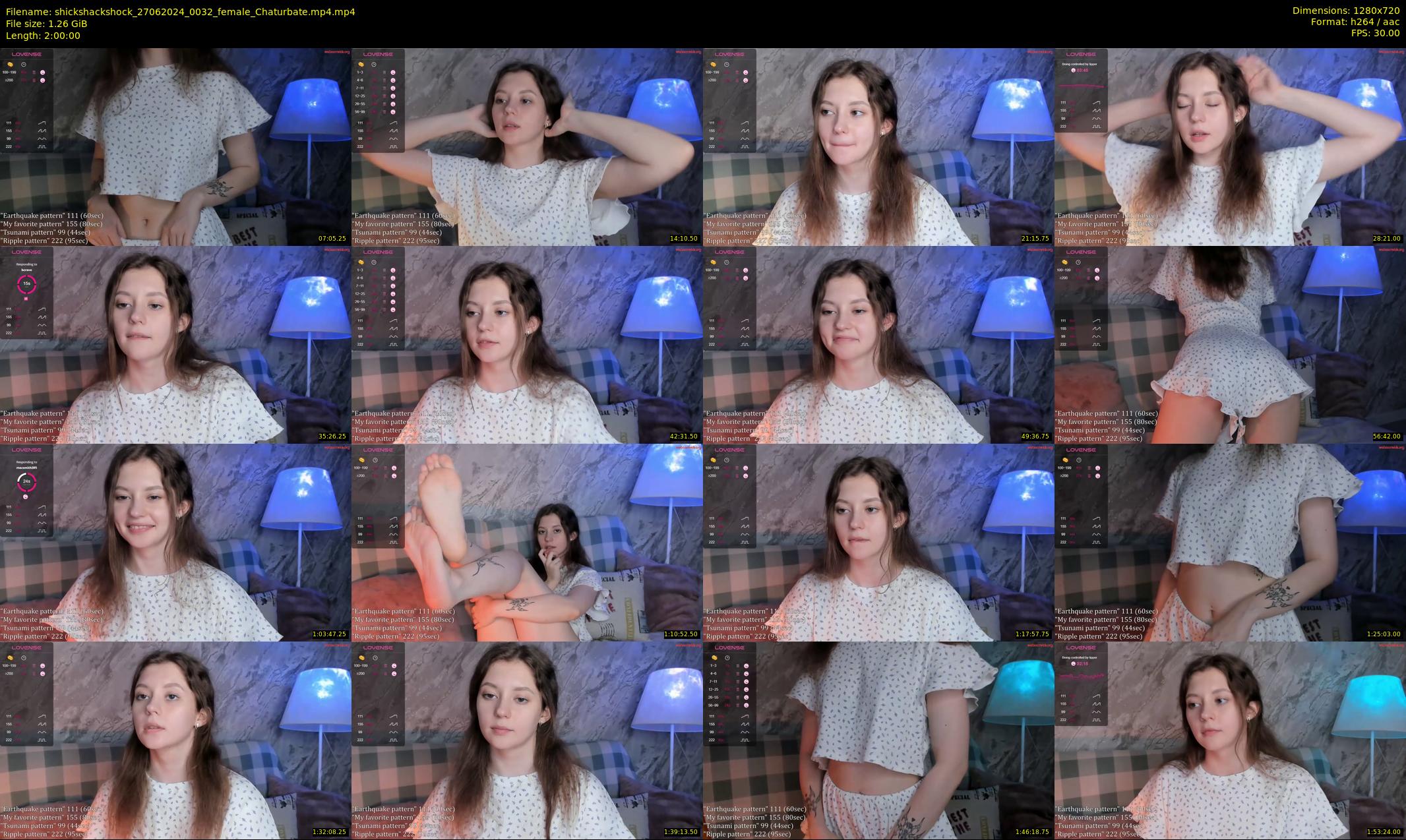 shickshackshock — 120 minute Chaturbate female cam show recording, 720p, Jun 27, 2024