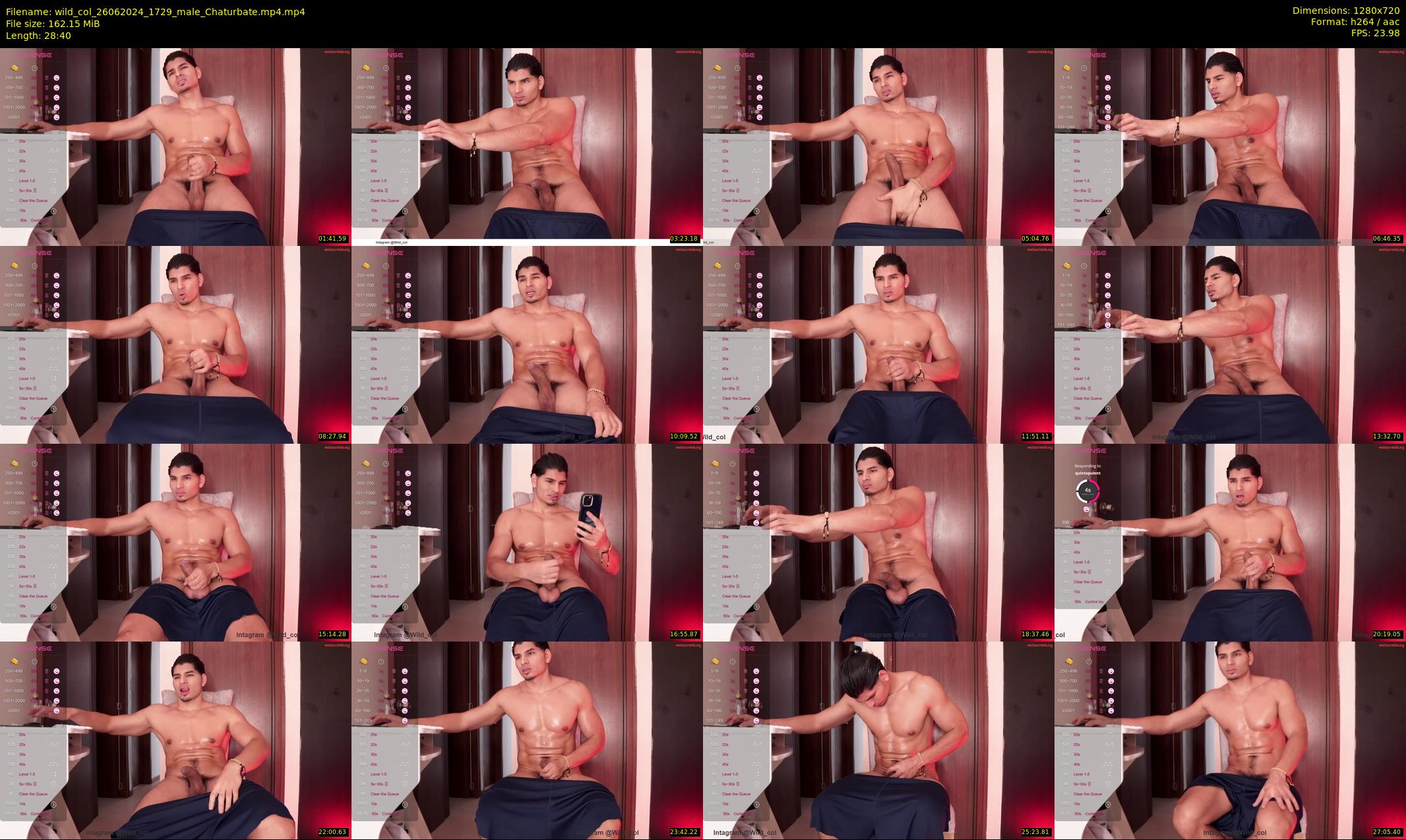 wild_col — 29 minute Chaturbate male cam show recording, 720p, Jun 26, 2024