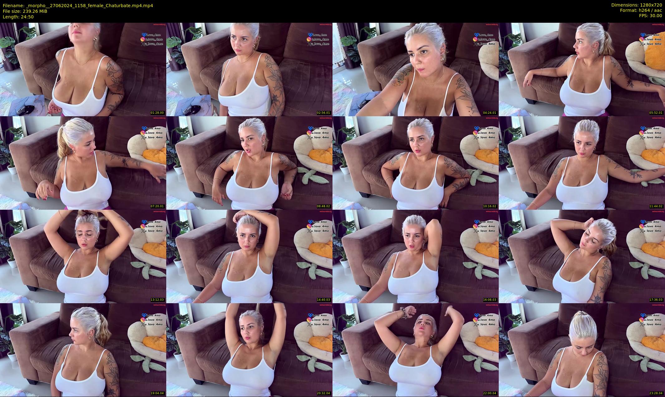 _morpho_ — 25 minute Chaturbate female cam show recording, 720p, Jun 27, 2024