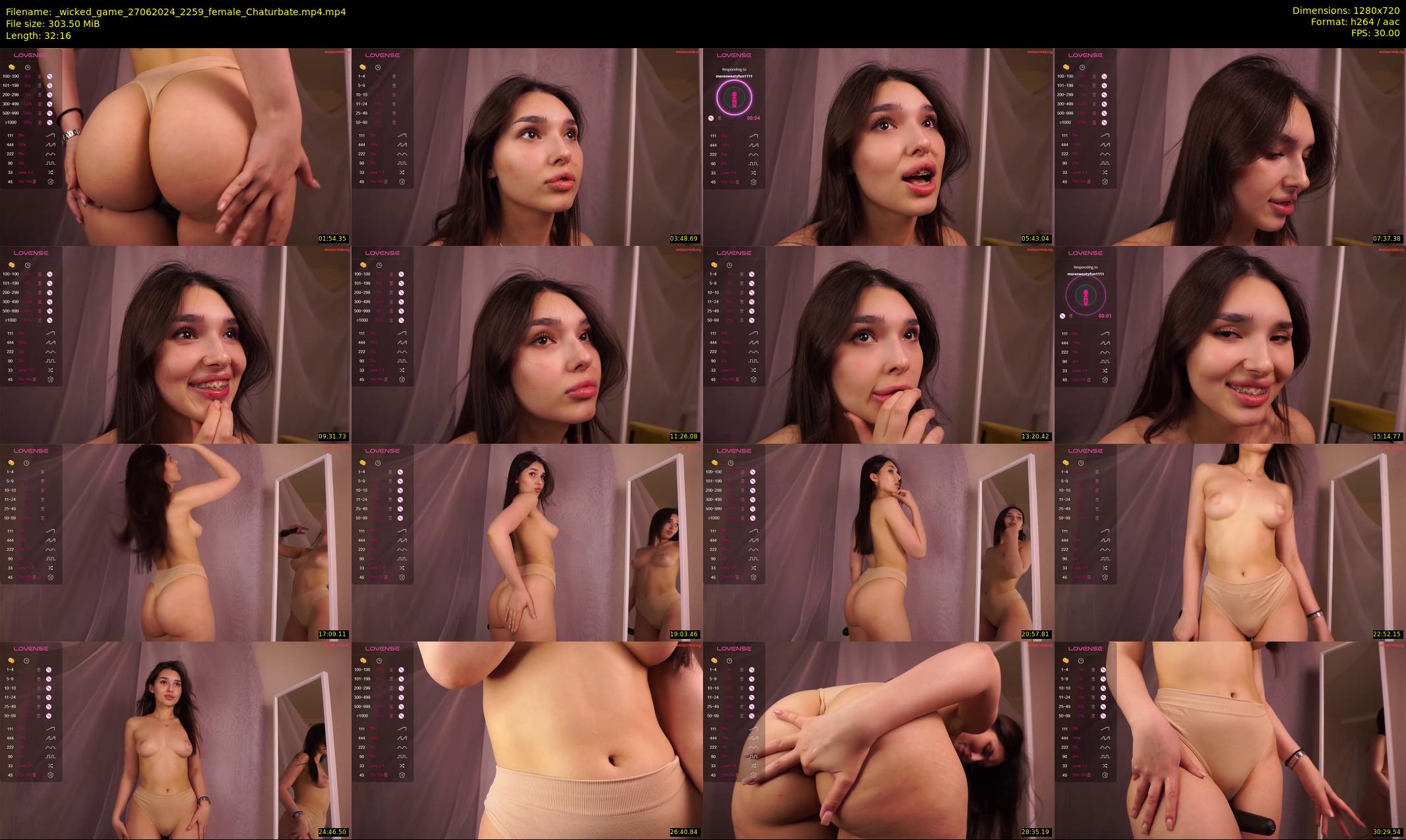 _wicked_game — 33 minute Chaturbate female cam show recording, 720p, Jun 27, 2024