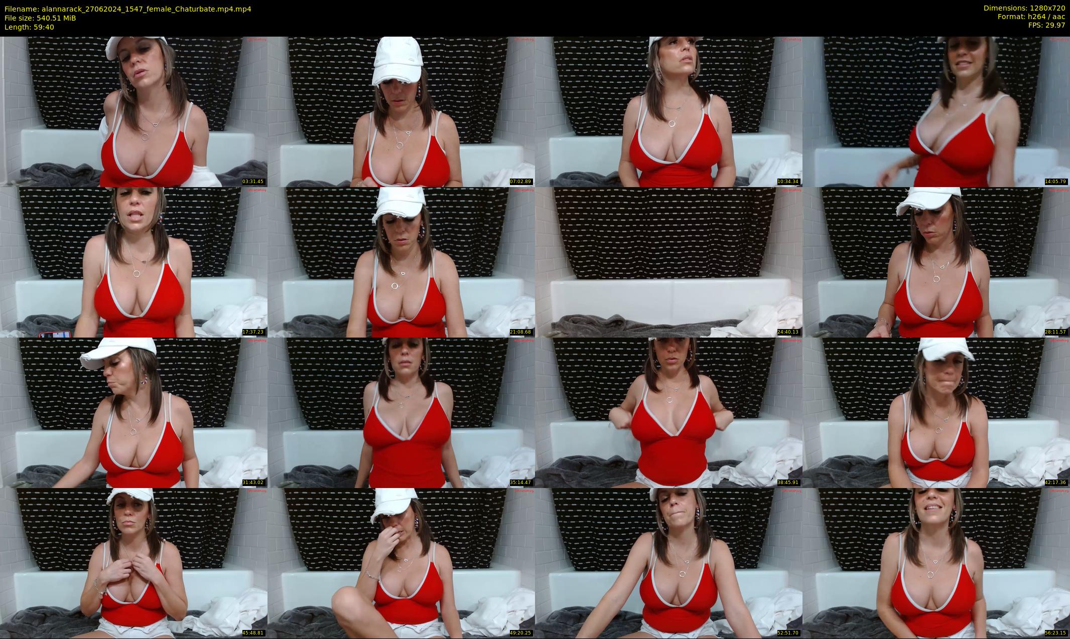 alannarack — 60 minute Chaturbate female cam show recording, 720p, Jun 27, 2024