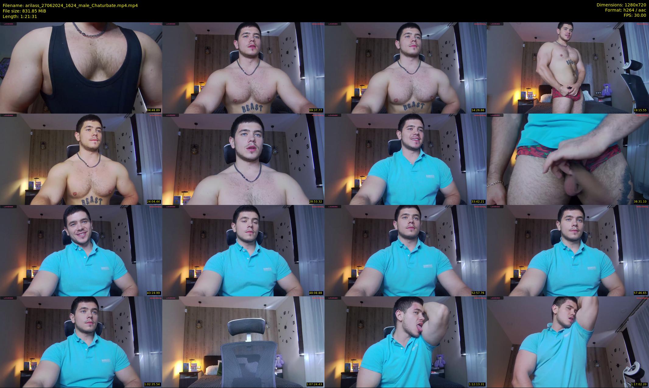 arilass — 82 minute Chaturbate male cam show recording, 720p, Jun 27, 2024