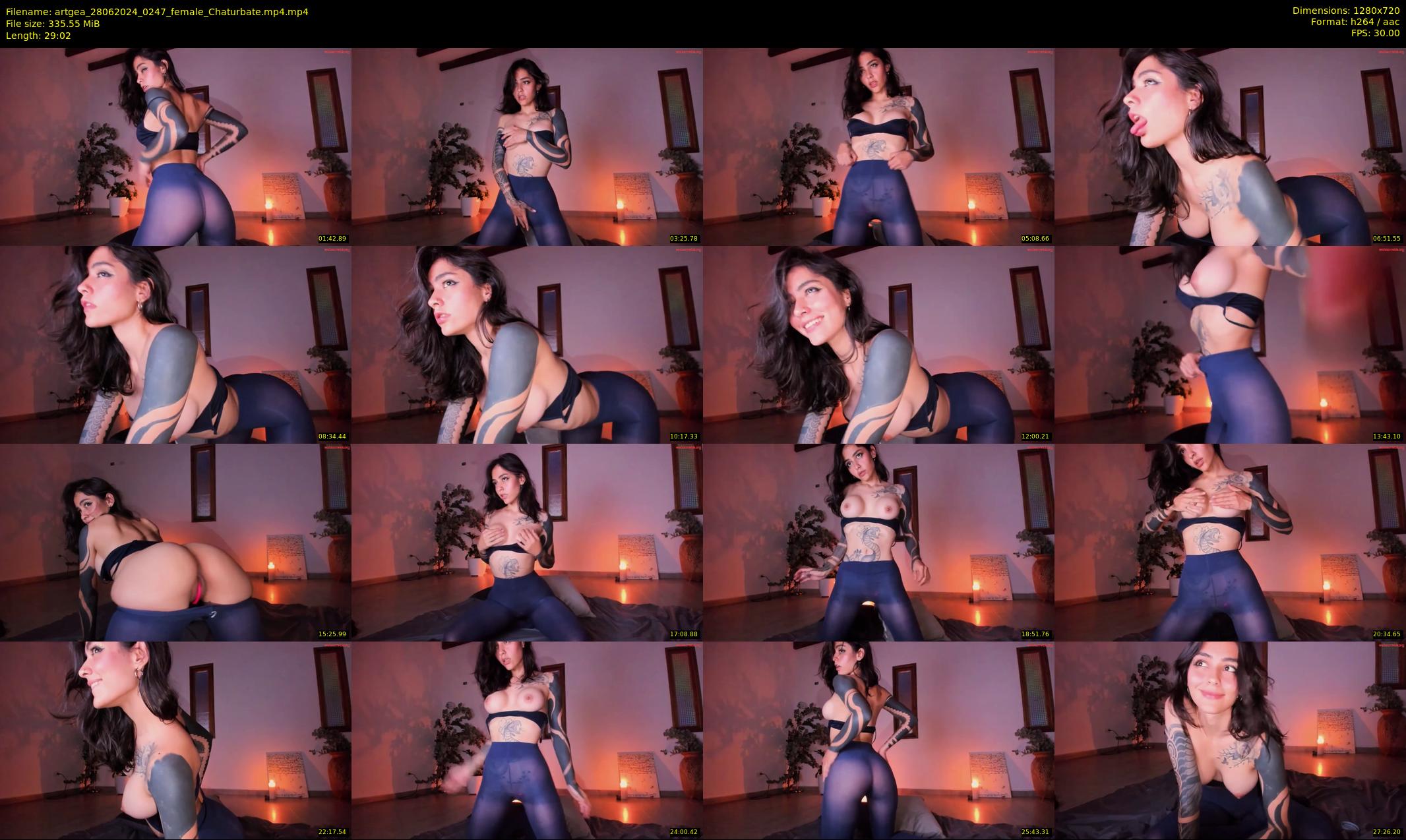 artgea — 30 minute Chaturbate female cam show recording, 720p, Jun 28, 2024