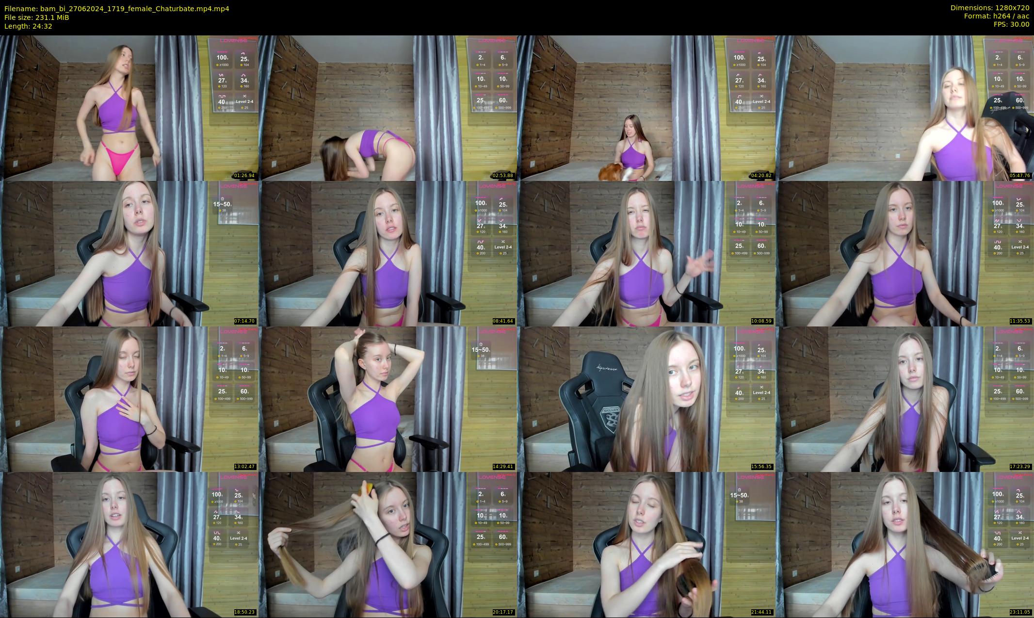 bam_bi — 25 minute Chaturbate female cam show recording, 720p, Jun 27, 2024