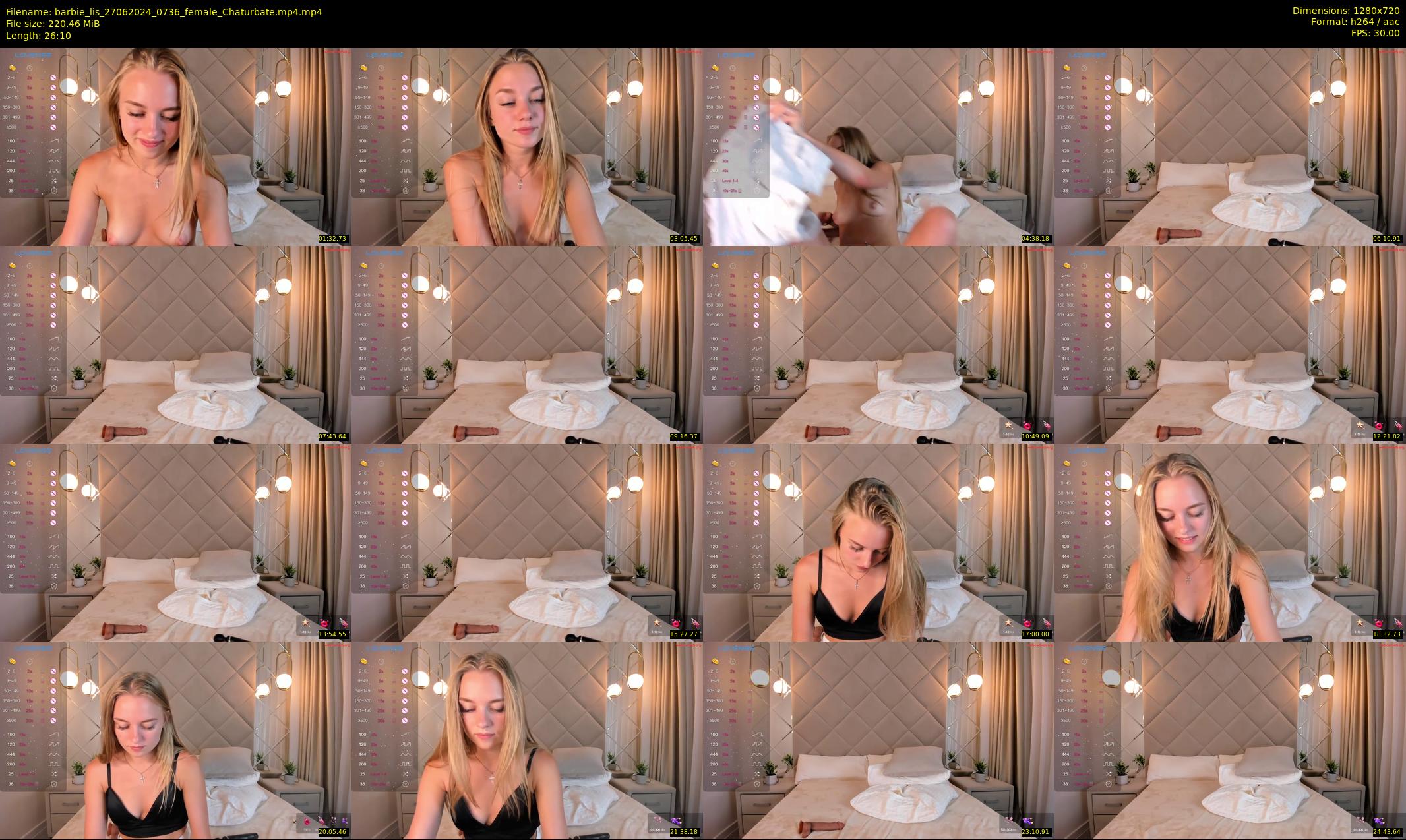 barbie_lis — 27 minute Chaturbate female cam show recording, 720p, Jun 27, 2024