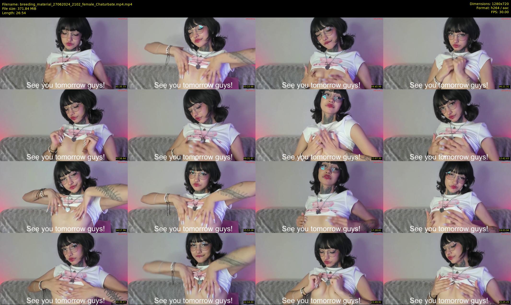 breeding_material — 27 minute Chaturbate female cam show recording, 720p, Jun 27, 2024