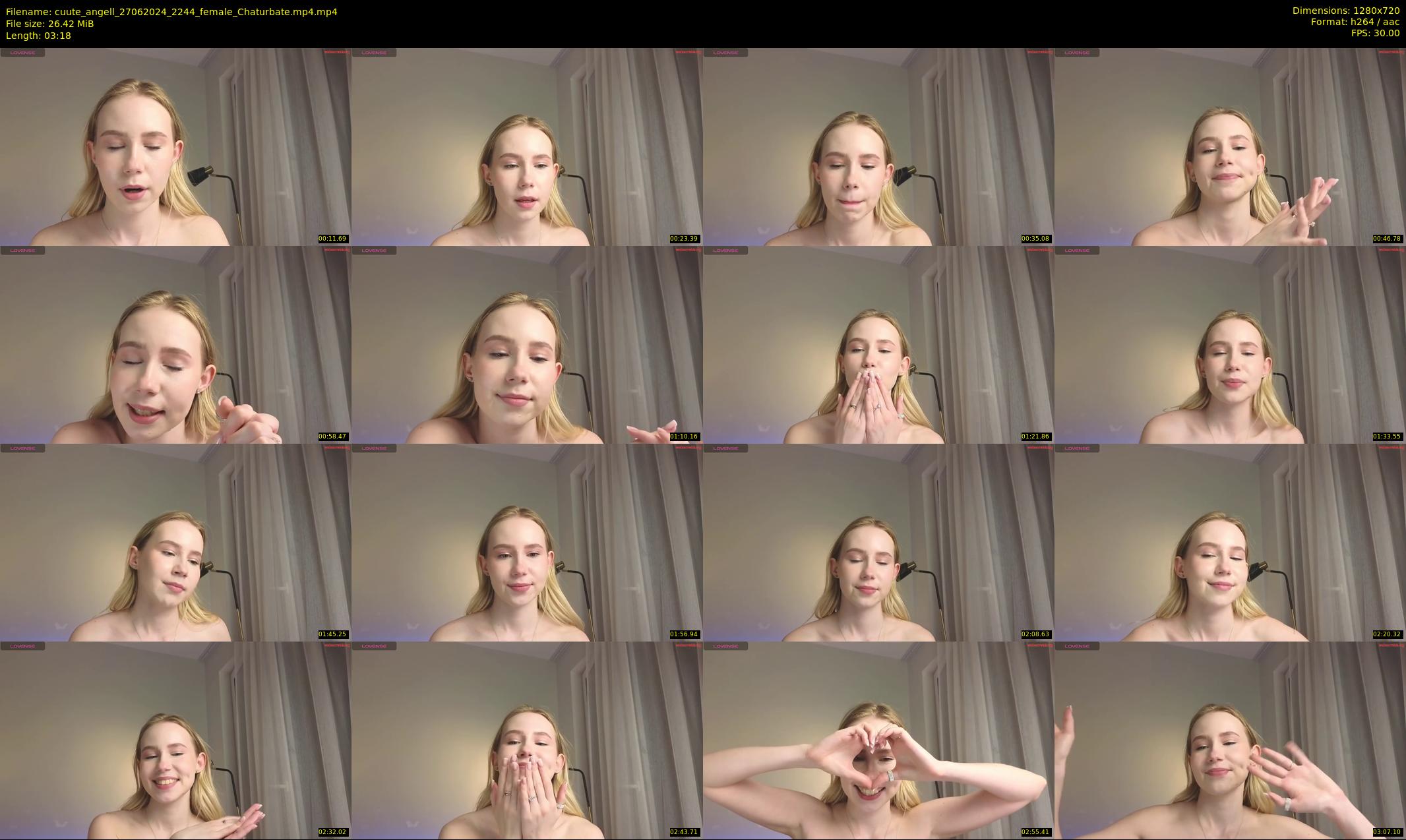 cuute_angell — 4 minute Chaturbate female cam show recording, 720p, Jun 27, 2024