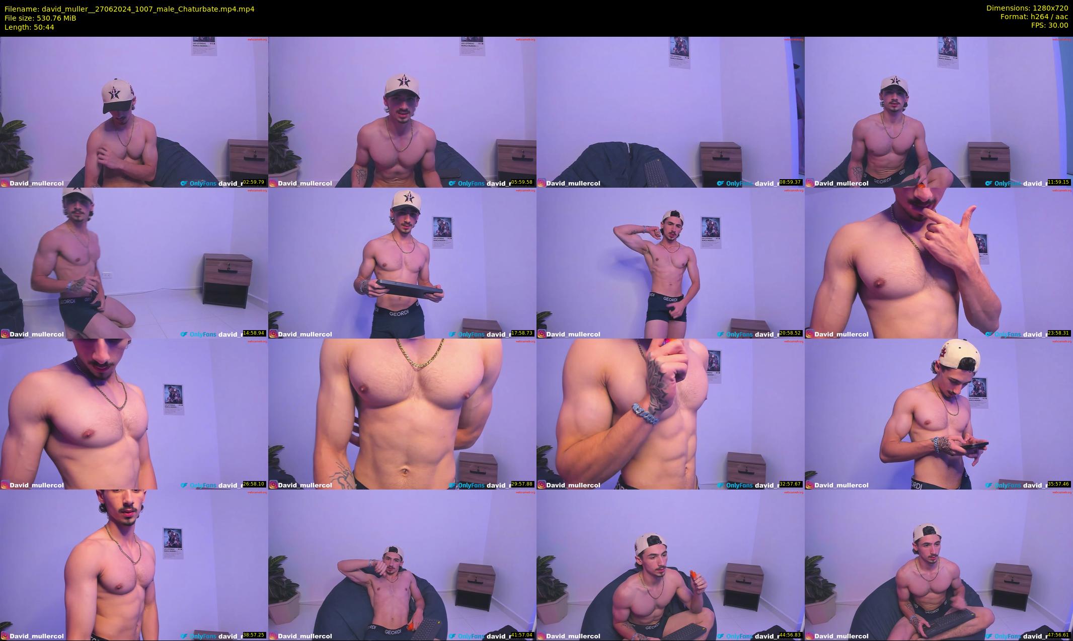 david_muller_ — 51 minute Chaturbate male cam show recording, 720p, Jun 27, 2024