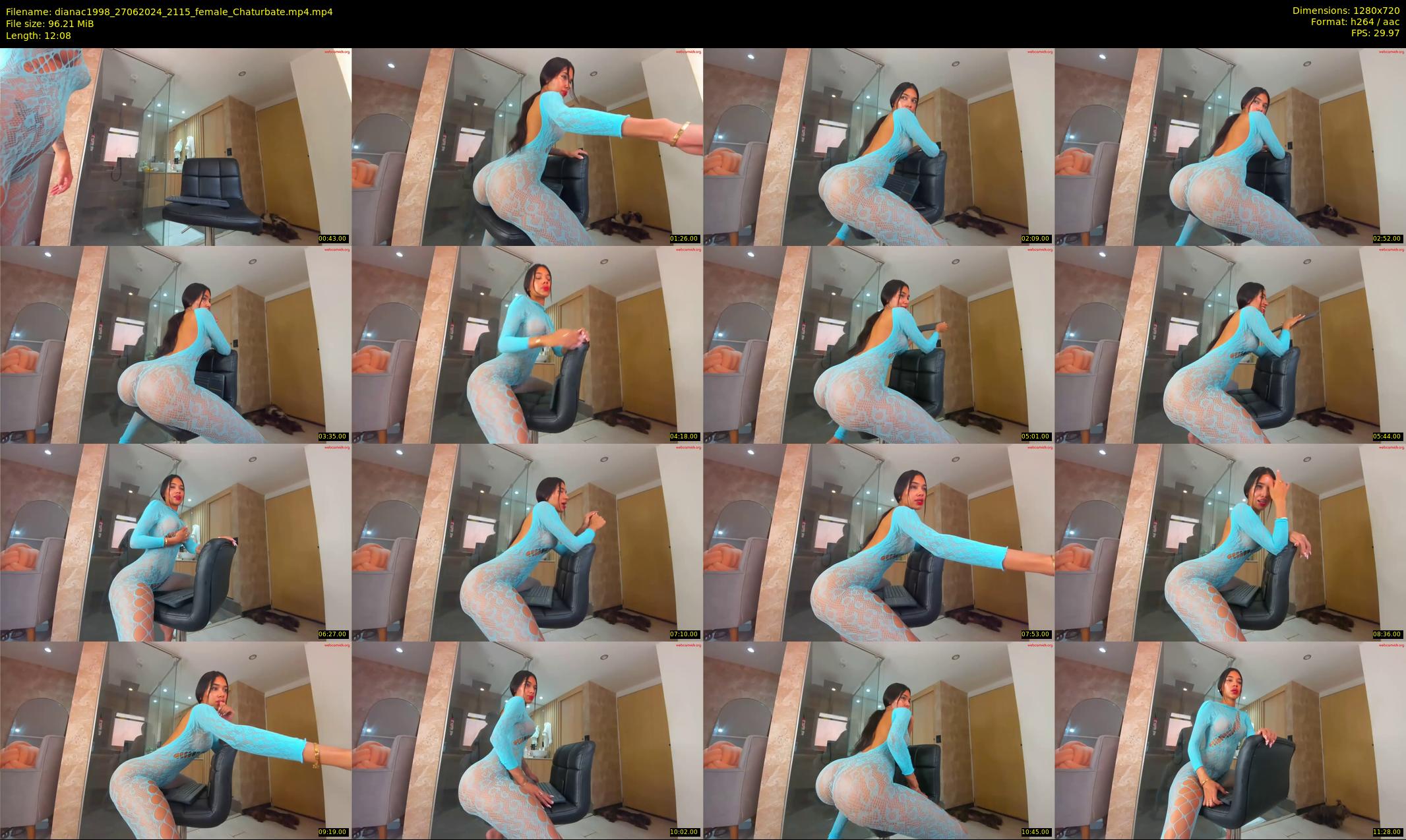dianac1998 — 13 minute Chaturbate female cam show recording, 720p, Jun 27, 2024