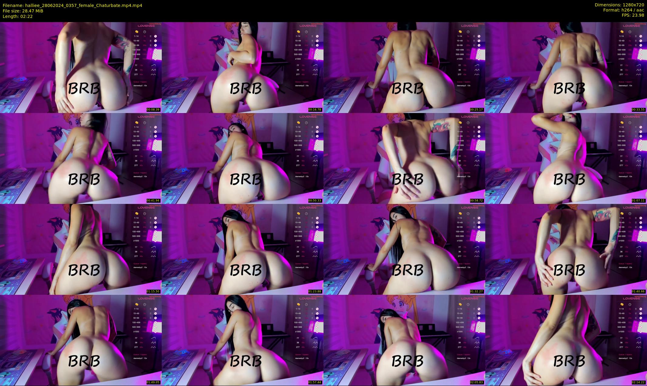halliee — 3 minute Chaturbate couple cam show recording, 720p, Jun 28, 2024