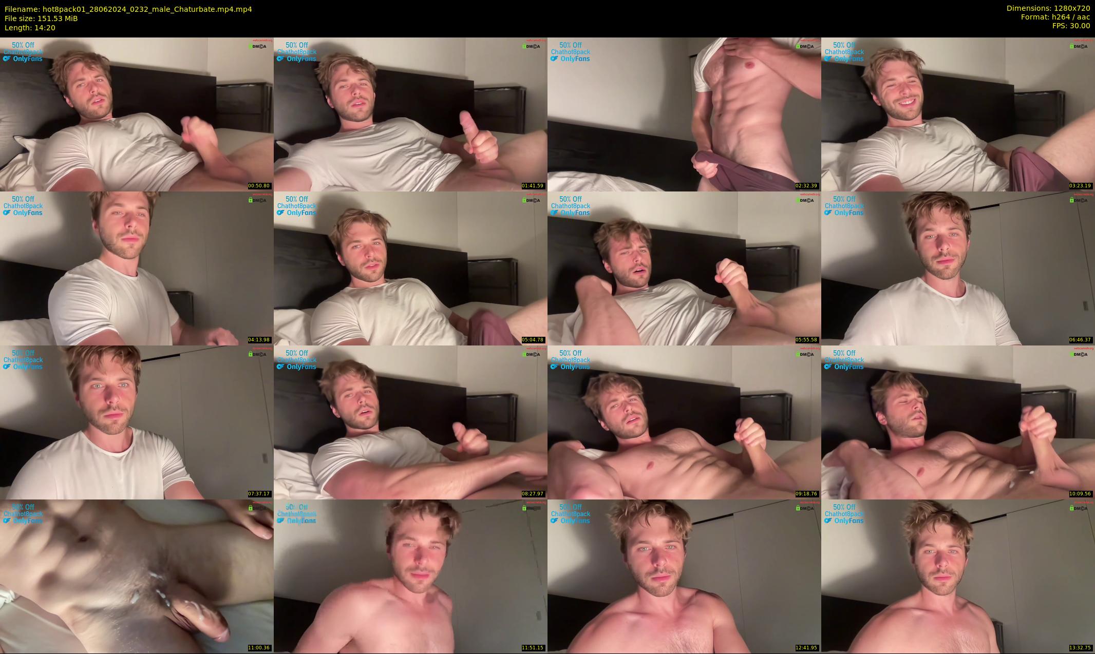 hot8pack01 — 15 minute Chaturbate male cam show recording, 720p, Jun 28, 2024