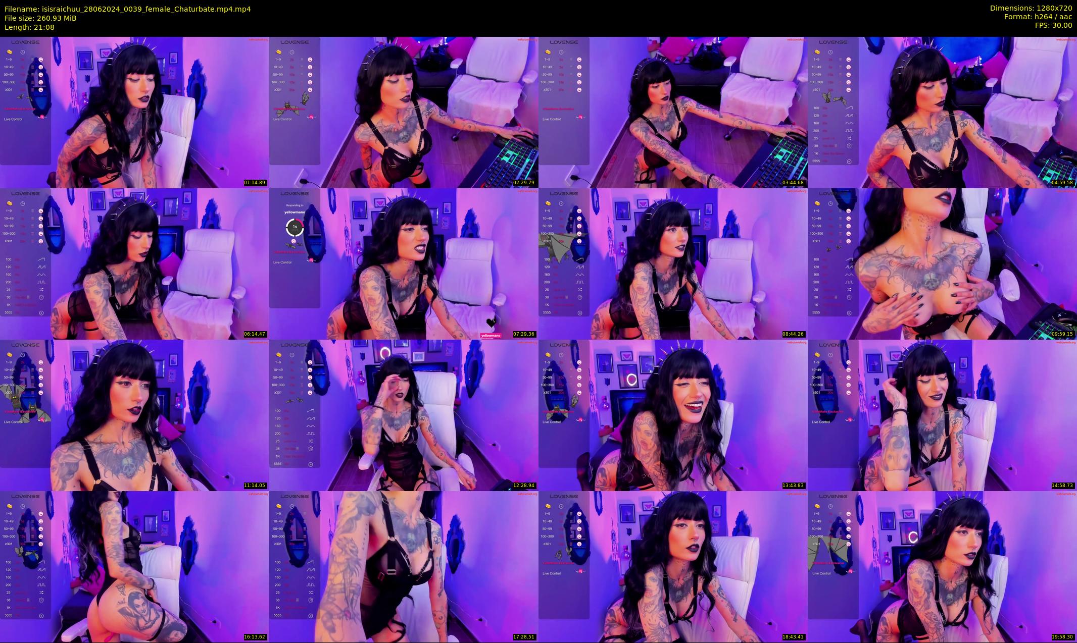 isisraichuu — 22 minute Chaturbate female cam show recording, 720p, Jun 28, 2024