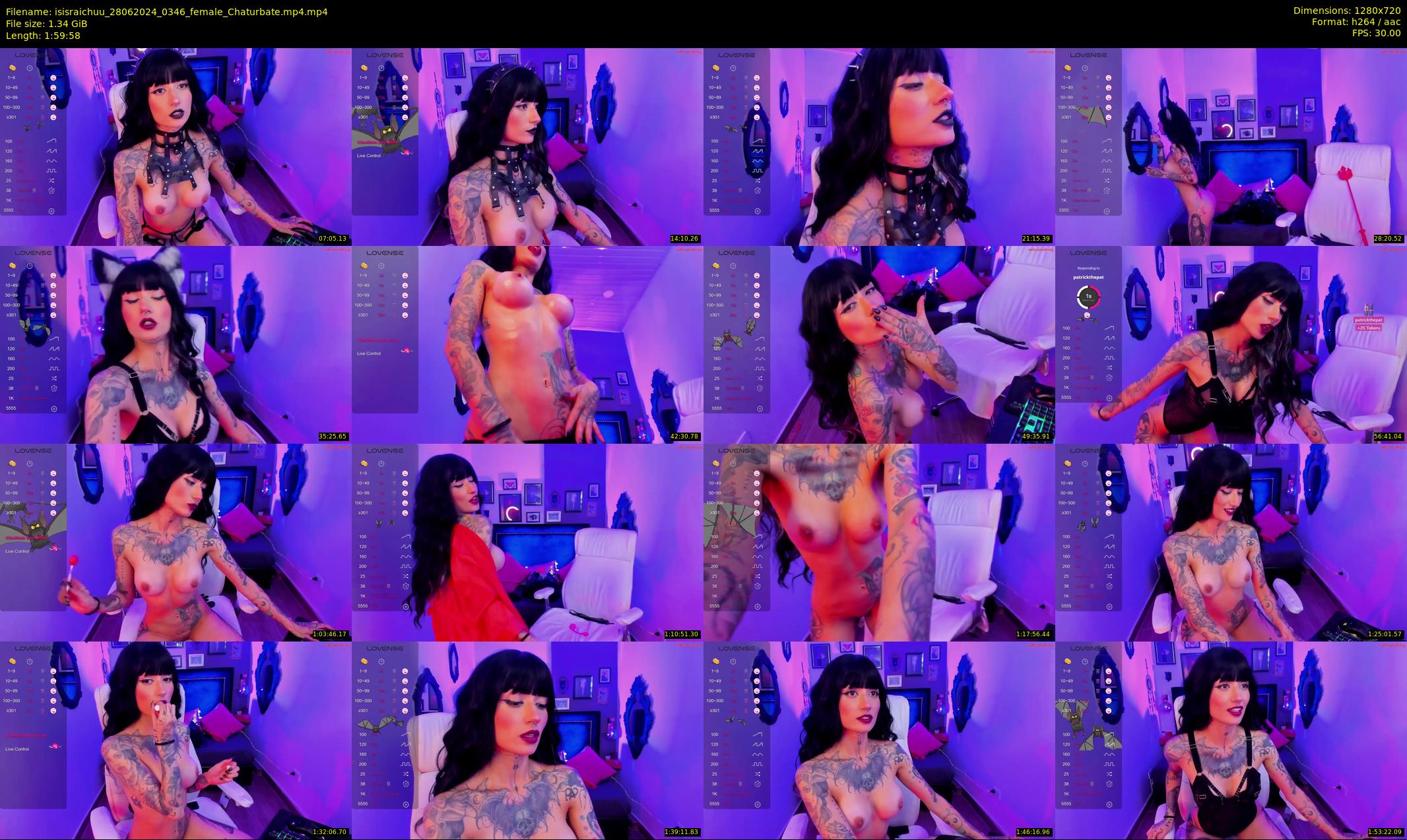 isisraichuu — 120 minute Chaturbate female cam show recording, 720p, Jun 28, 2024
