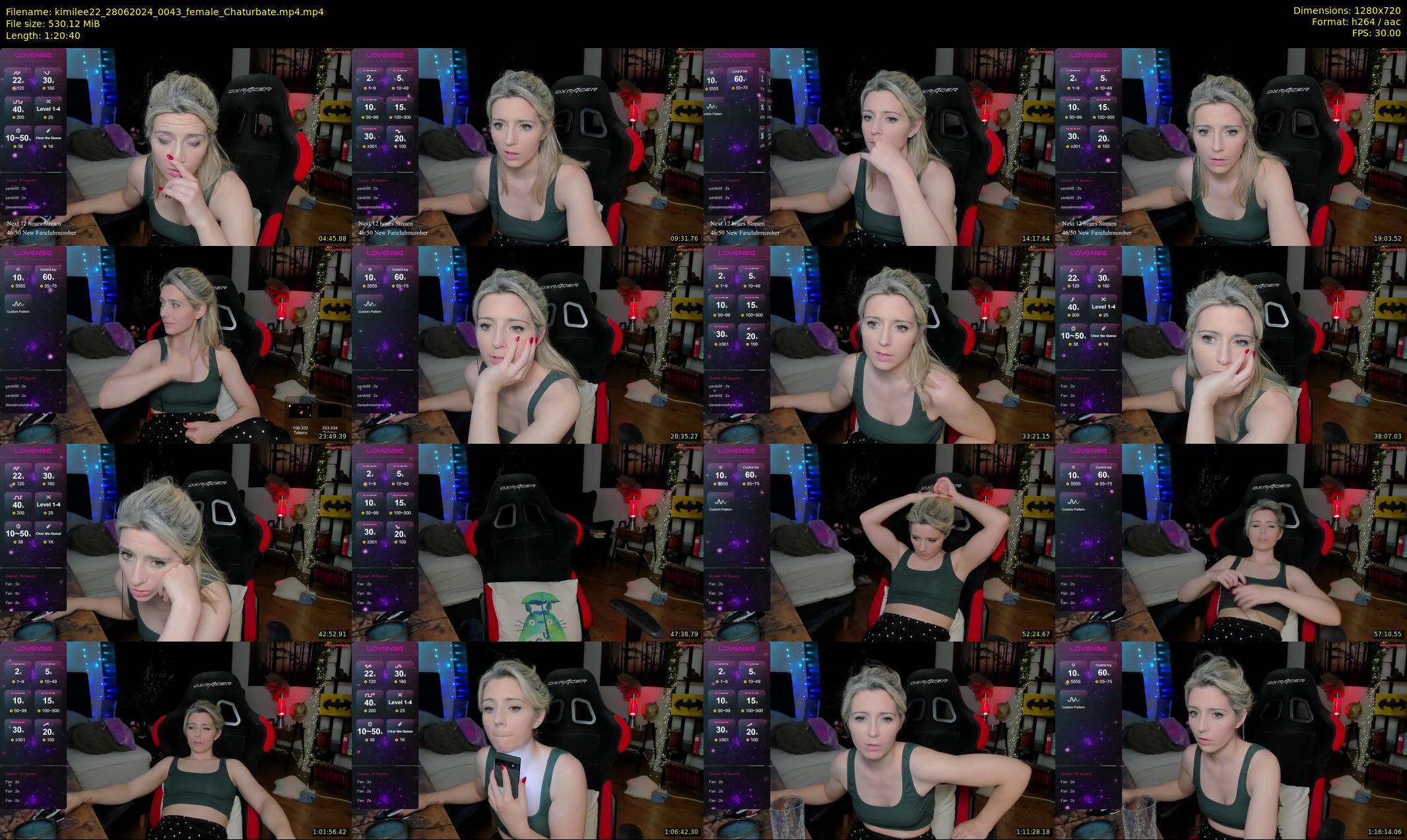 kimilee22 — 81 minute Chaturbate female cam show recording, 720p, Jun 28, 2024