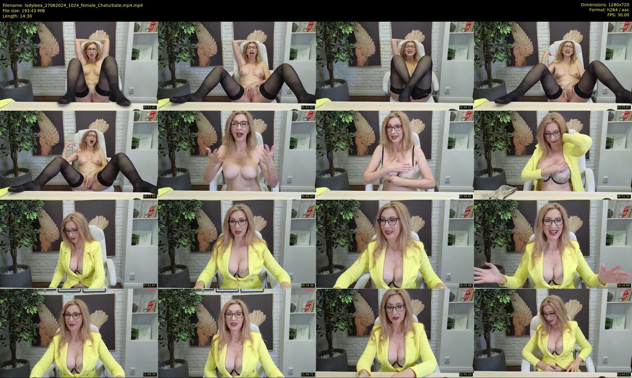 ladyleea — 15 minute Chaturbate female cam show recording, 720p, Jun 27, 2024