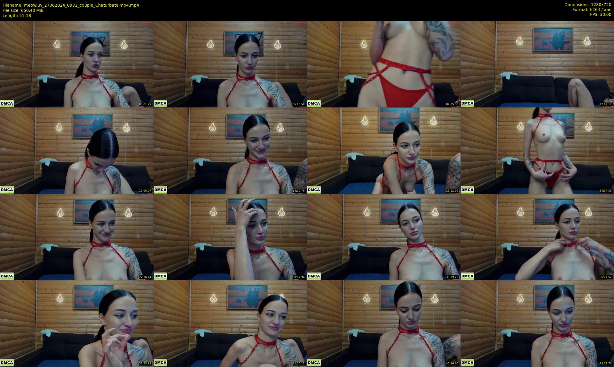 meowluv — 52 minute Chaturbate couple cam show recording, 720p, Jun 27, 2024