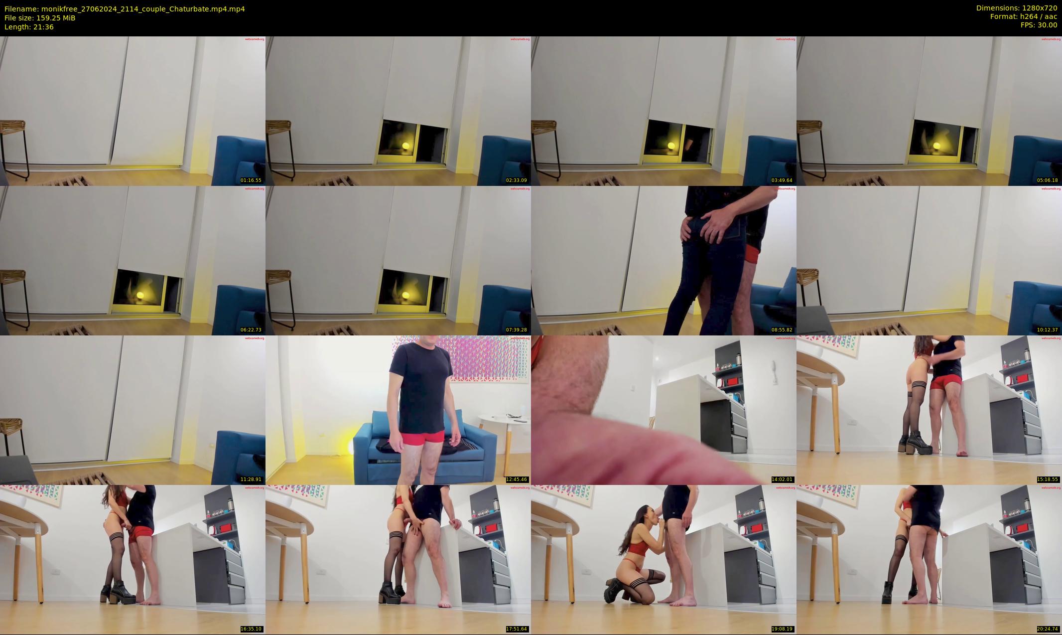 monikfree — 22 minute Chaturbate couple cam show recording, 720p, Jun 27, 2024