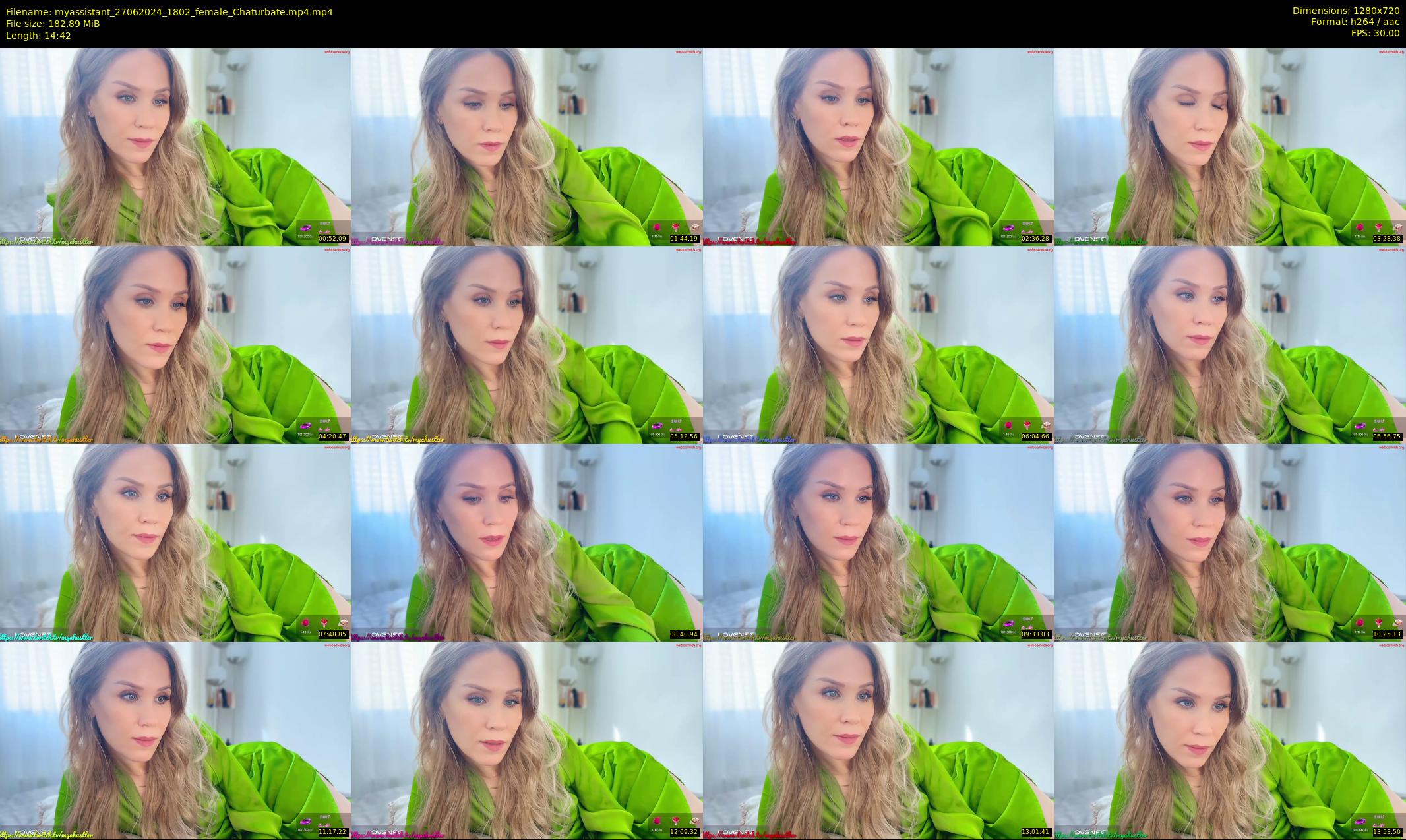 myassistant — 15 minute Chaturbate female cam show recording, 720p, Jun 27, 2024
