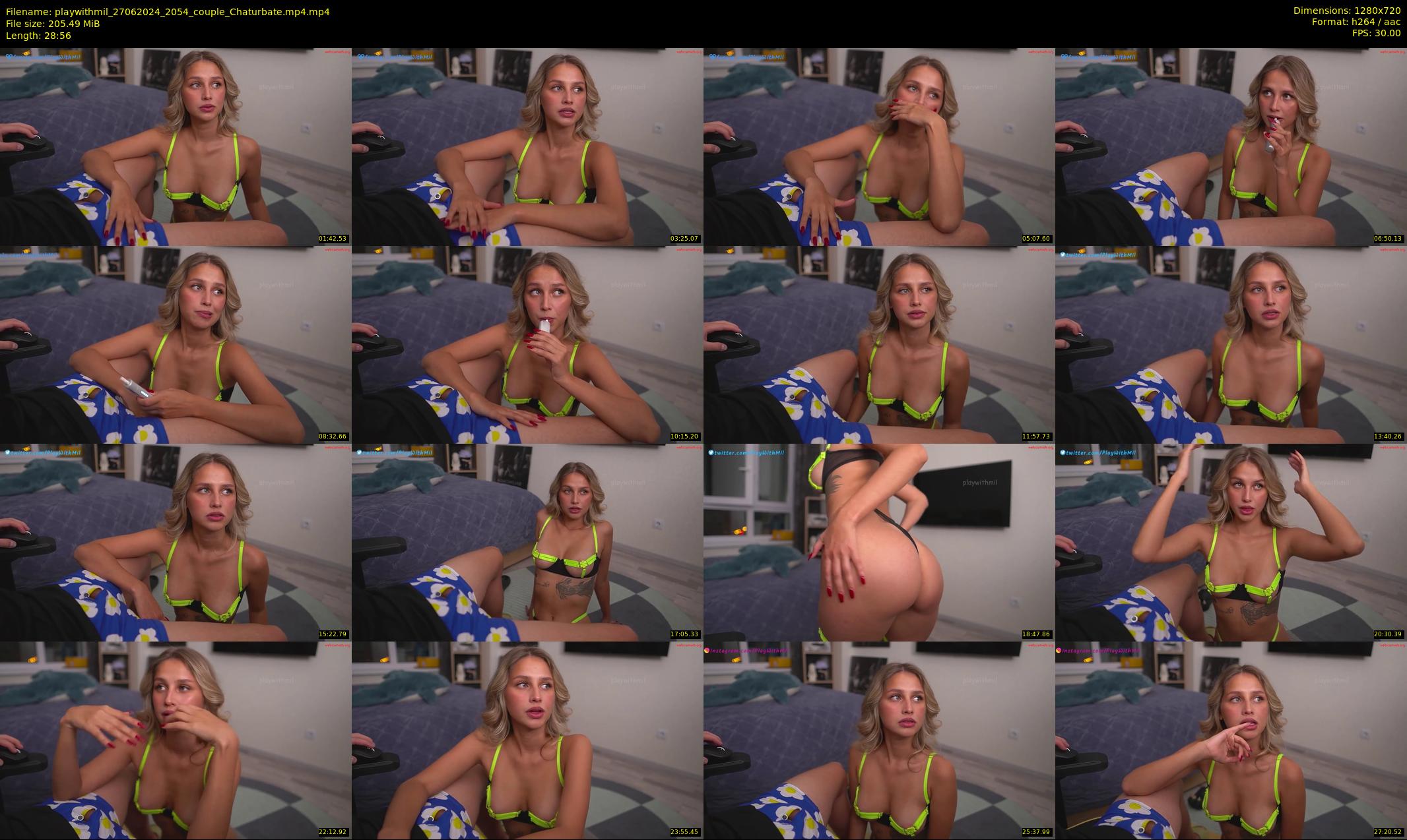 playwithmil — 29 minute Chaturbate couple cam show recording, 720p, Jun 27, 2024