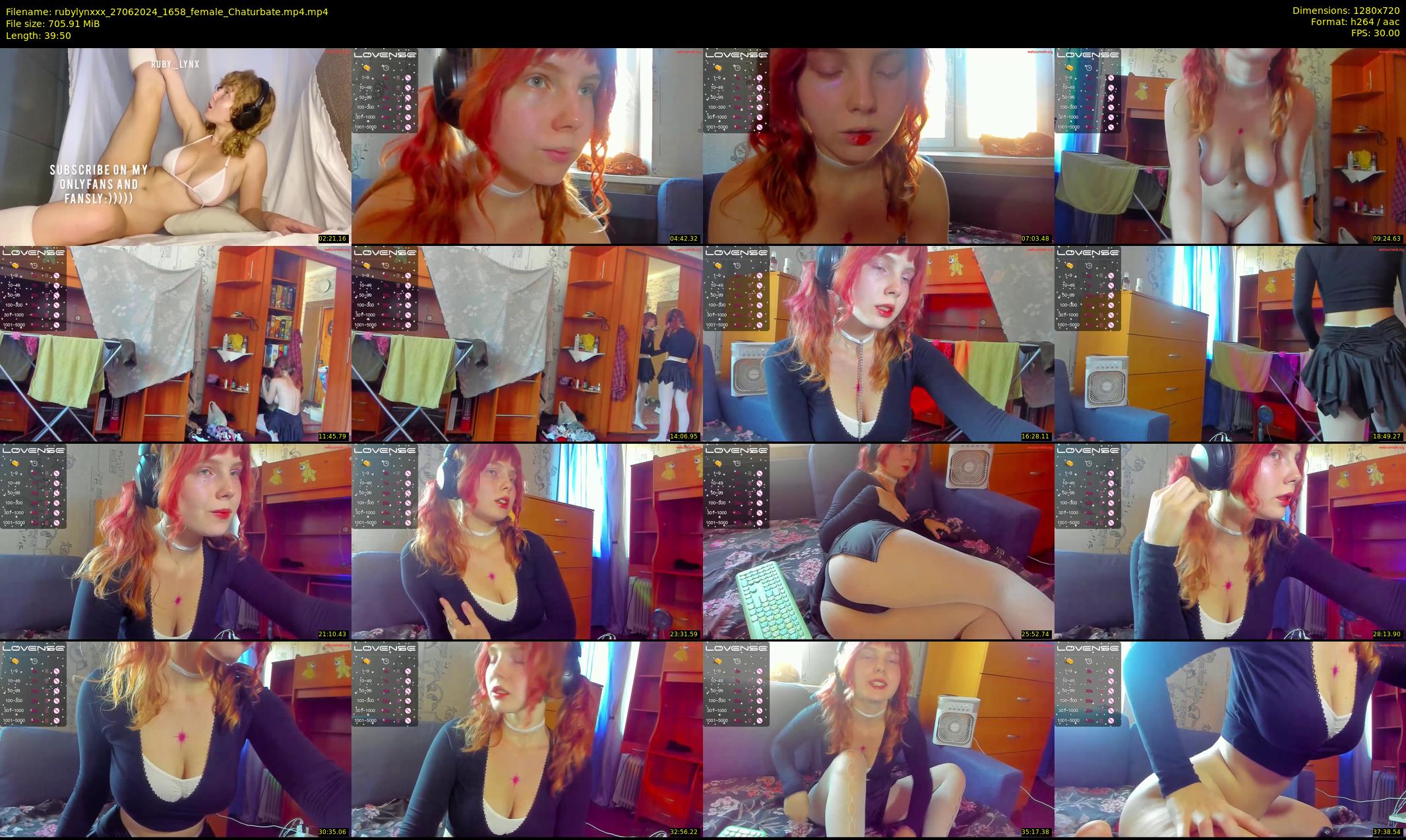 rubylynxxx — 40 minute Chaturbate female cam show recording, 720p, Jun 27, 2024